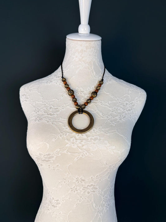 Handmade Beaded Necklace, Boho, Chic, Clothing, Antique, Vintage Style