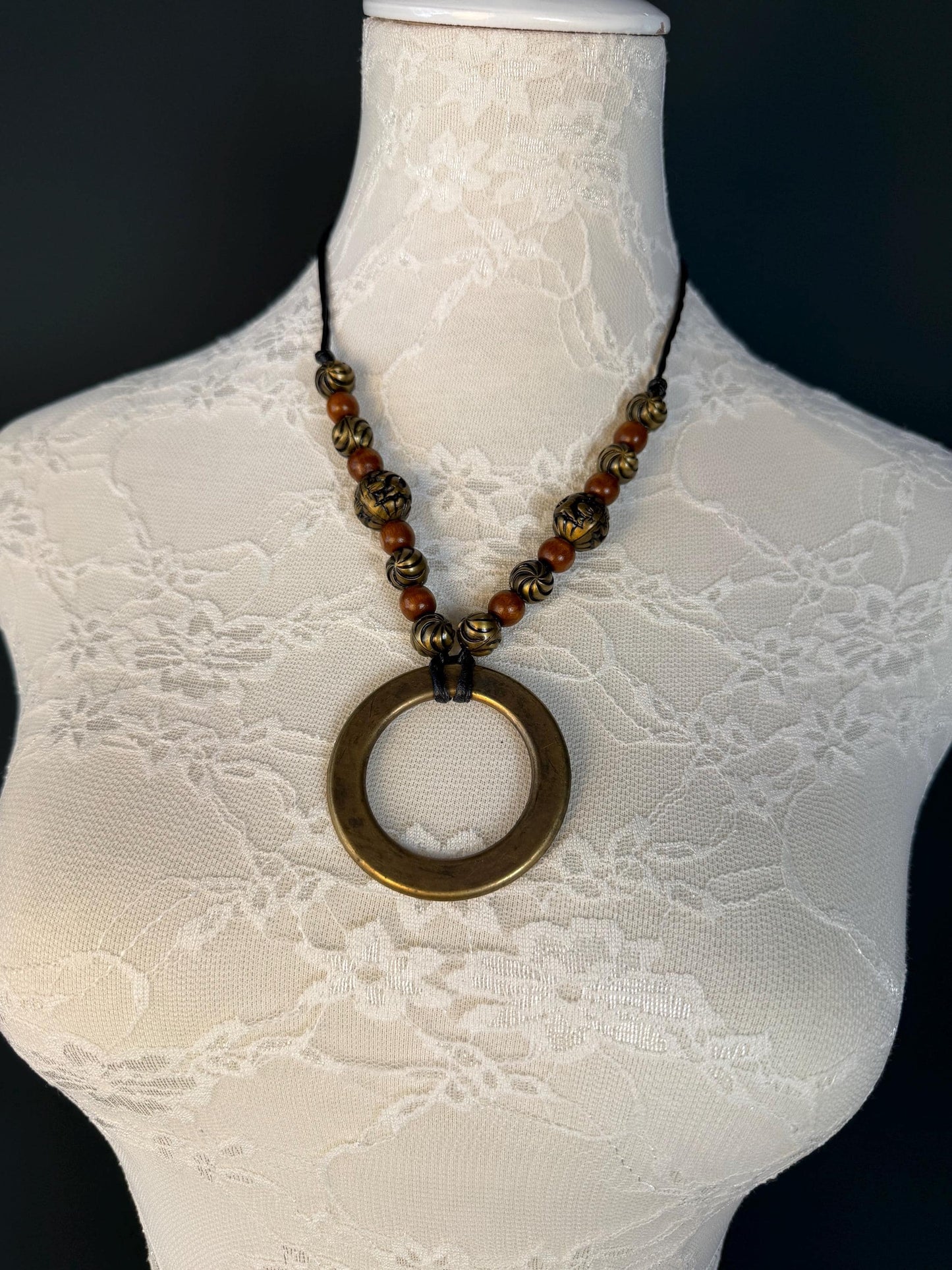 Handmade Beaded Necklace, Boho, Chic, Clothing, Antique, Vintage Style