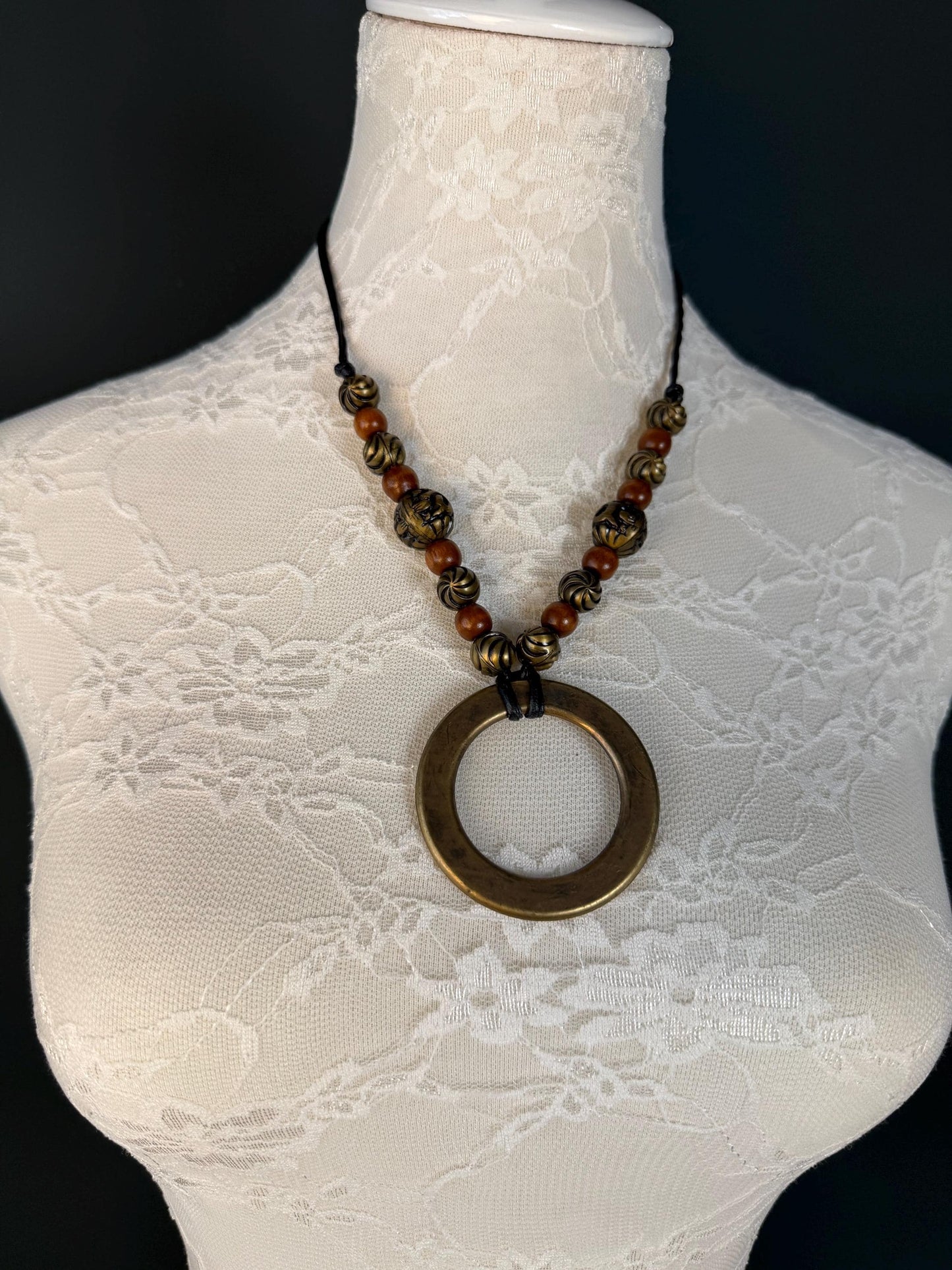 Handmade Beaded Necklace, Boho, Chic, Clothing, Antique, Vintage Style