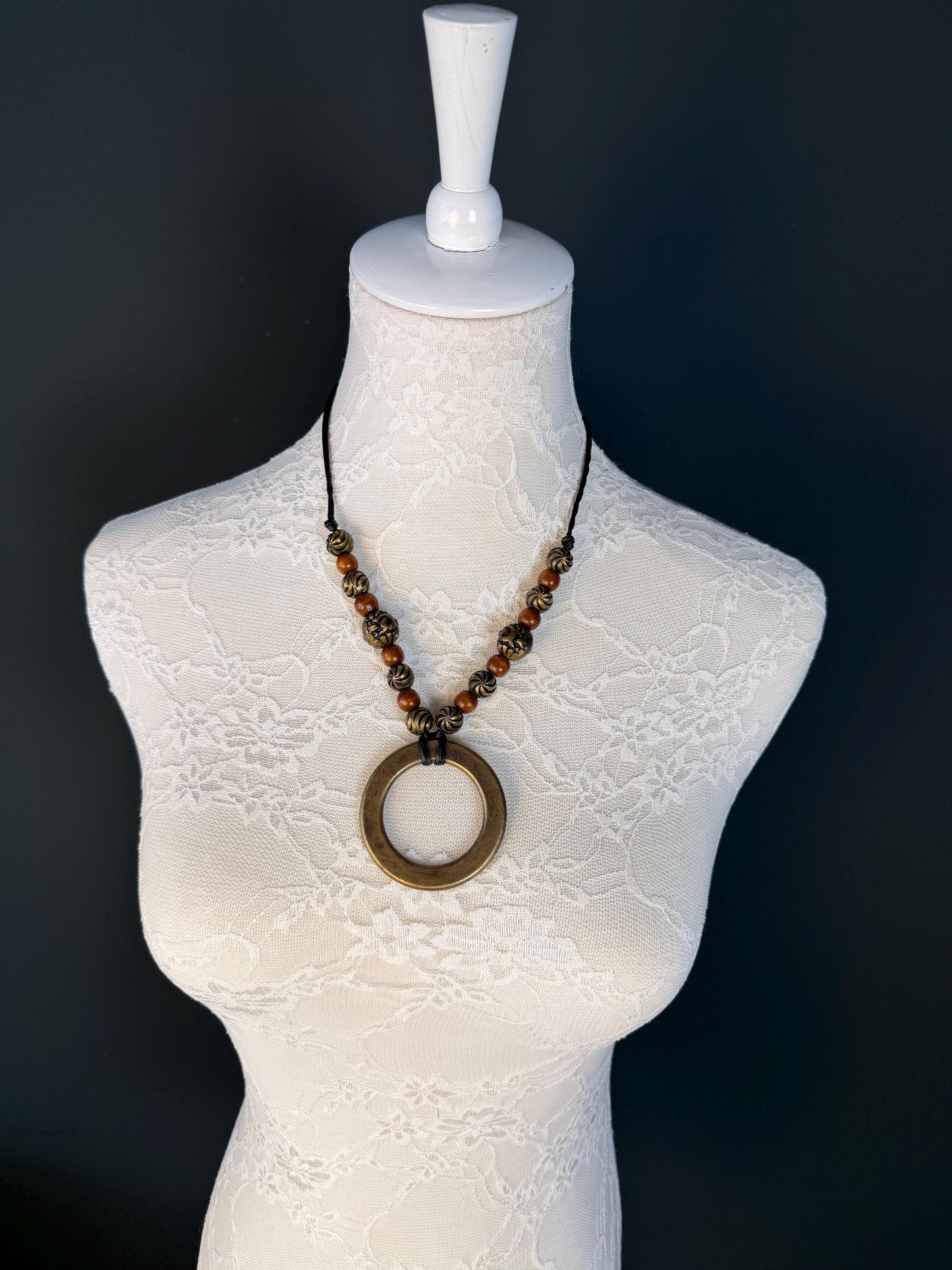 Handmade Beaded Necklace, Boho, Chic, Clothing, Antique, Vintage Style