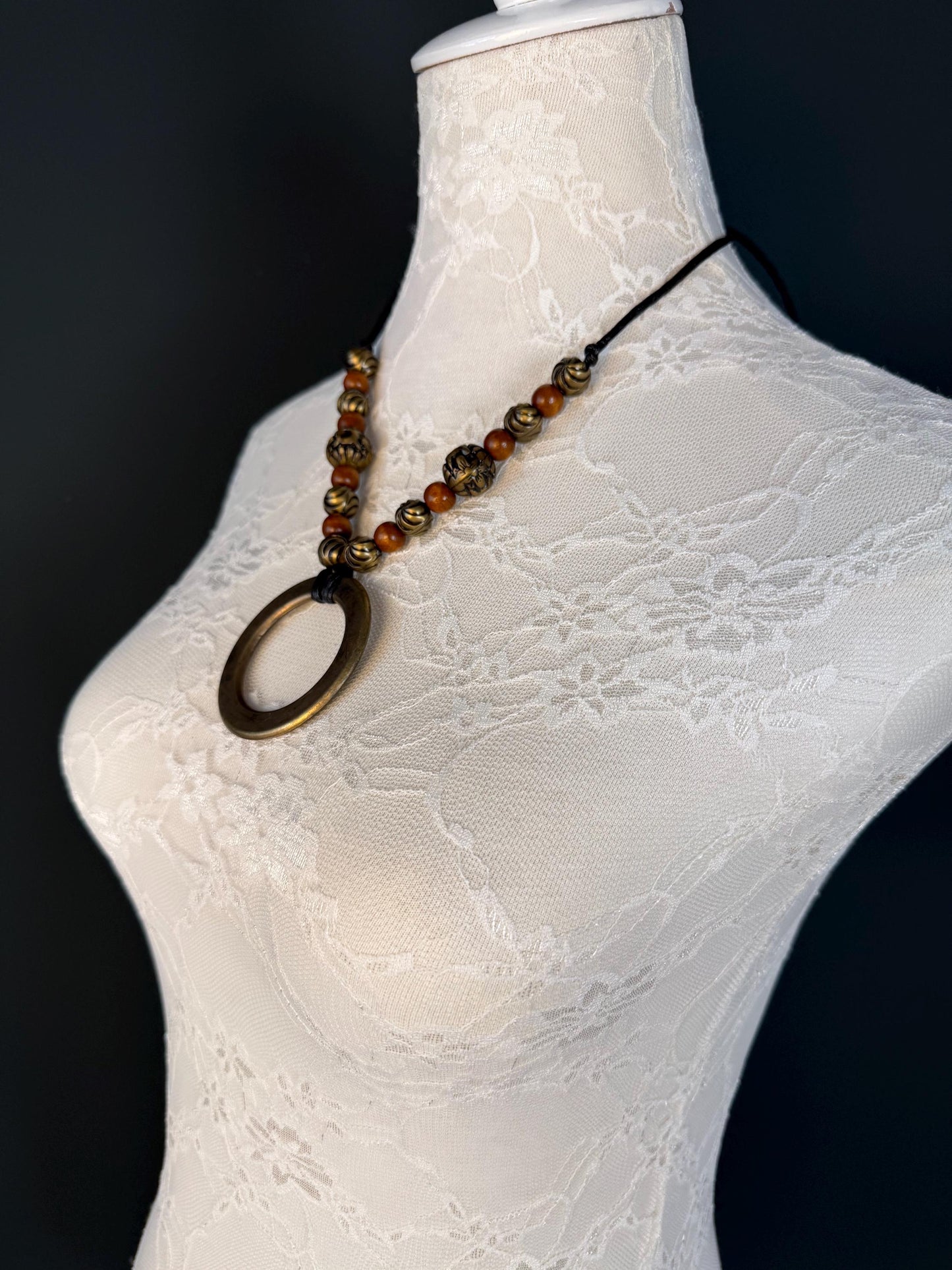 Handmade Beaded Necklace, Boho, Chic, Clothing, Antique, Vintage Style