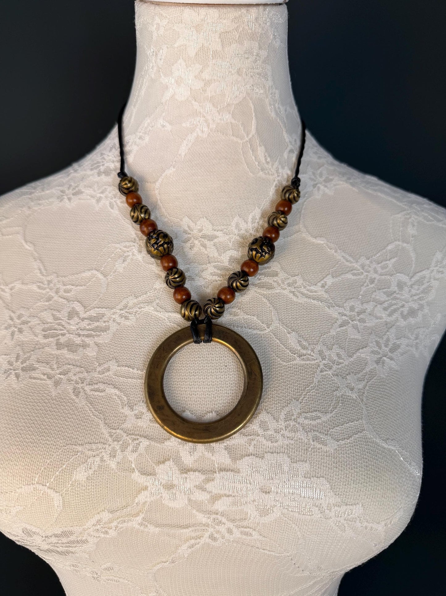 Handmade Beaded Necklace, Boho, Chic, Clothing, Antique, Vintage Style