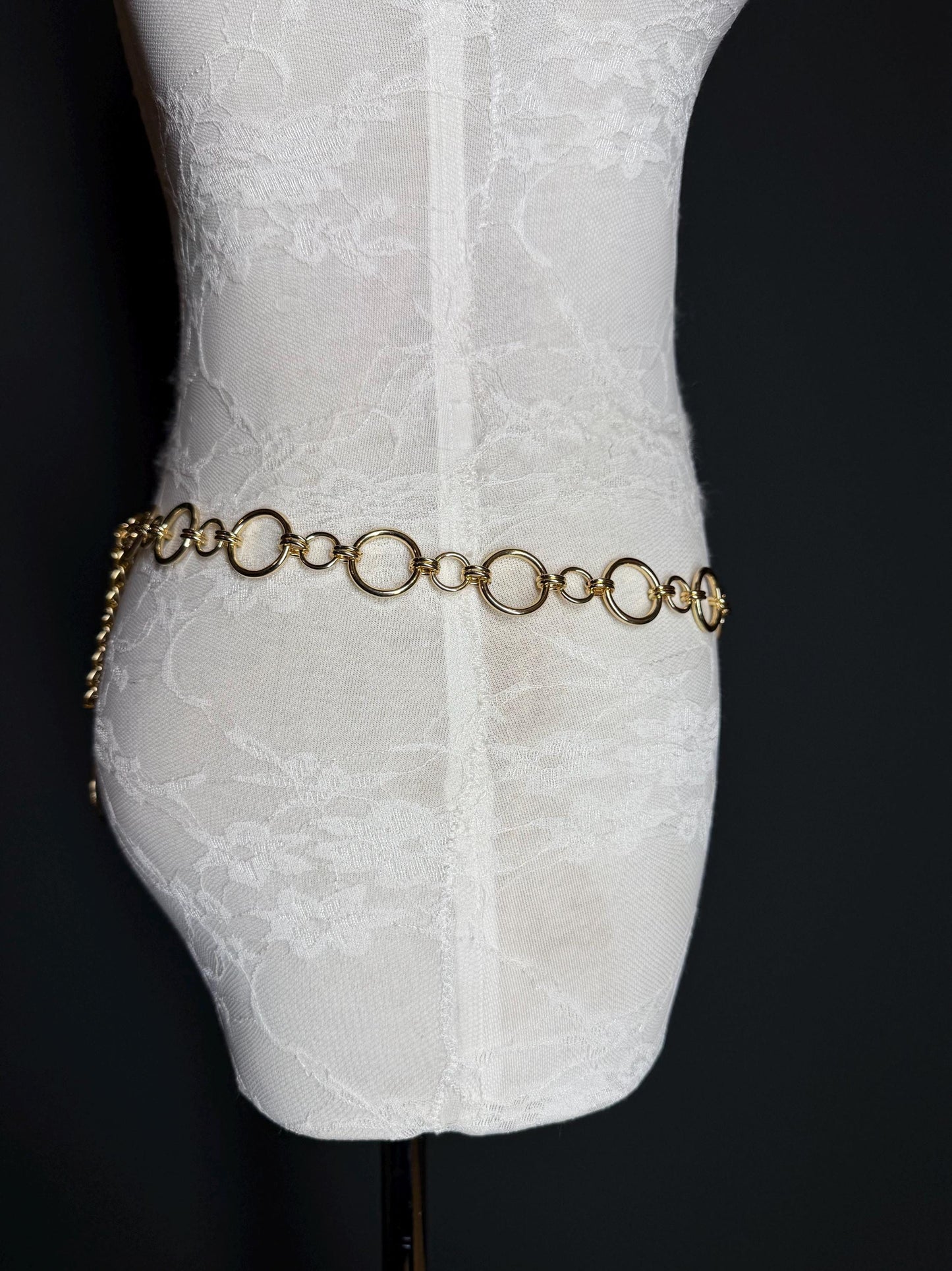 Belt, Ring Belt, Fashionable Belt, Gold, Silver, Metal Belt