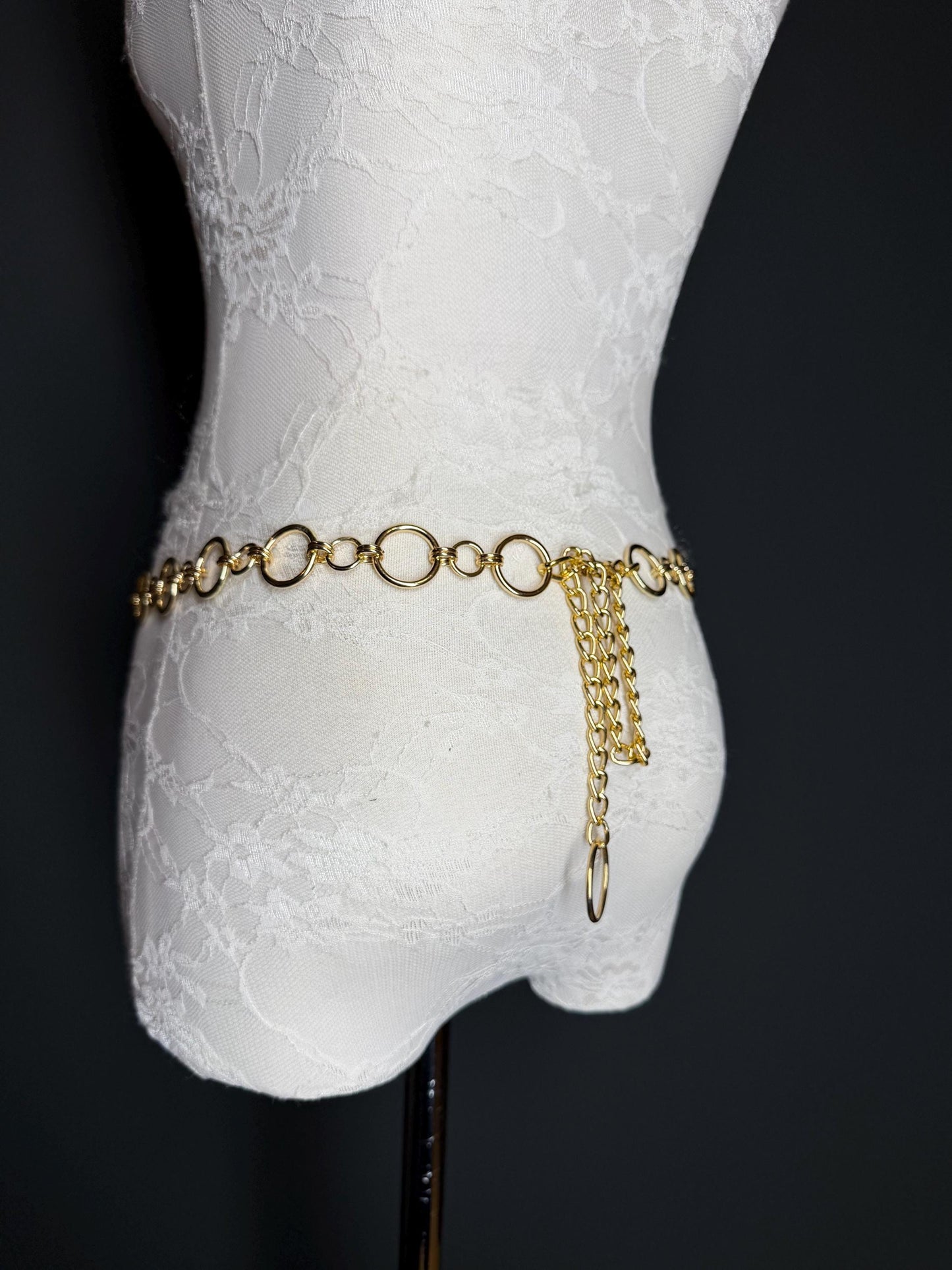 Belt, Ring Belt, Fashionable Belt, Gold, Silver, Metal Belt