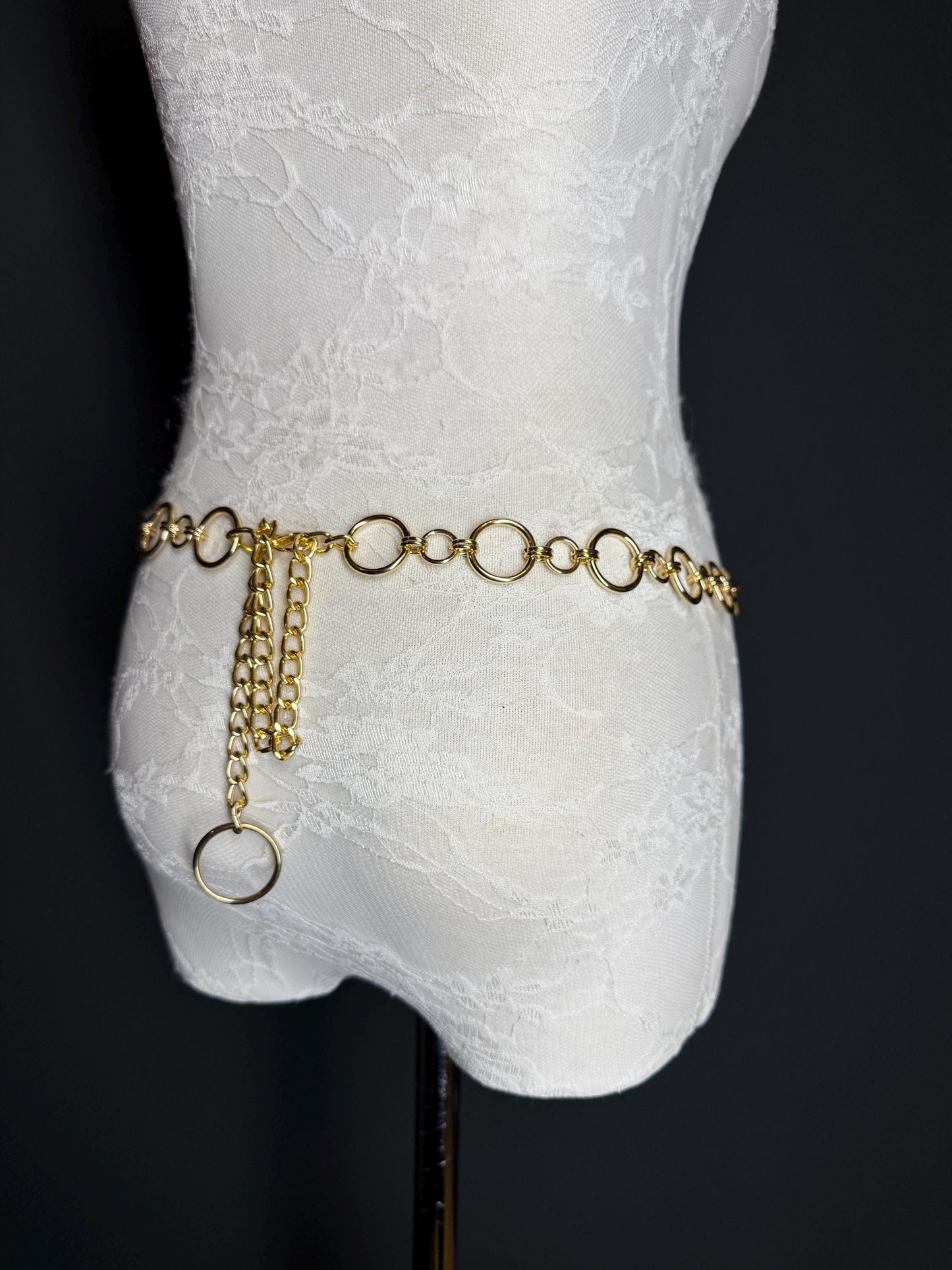 Belt, Ring Belt, Fashionable Belt, Gold, Silver, Metal Belt