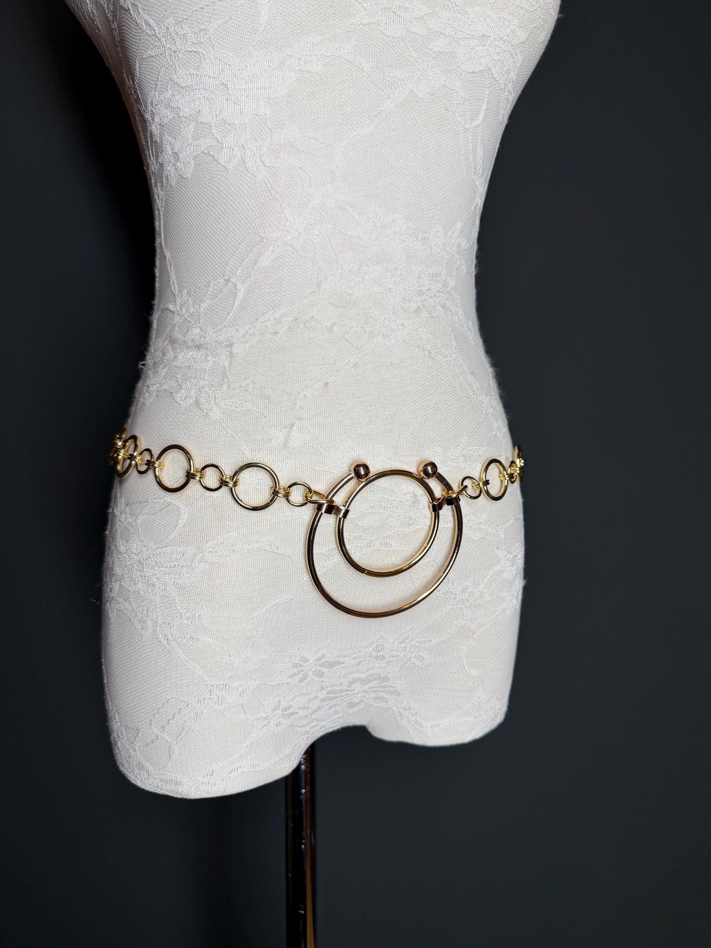 Belt, Ring Belt, Fashionable Belt, Gold, Silver, Metal Belt