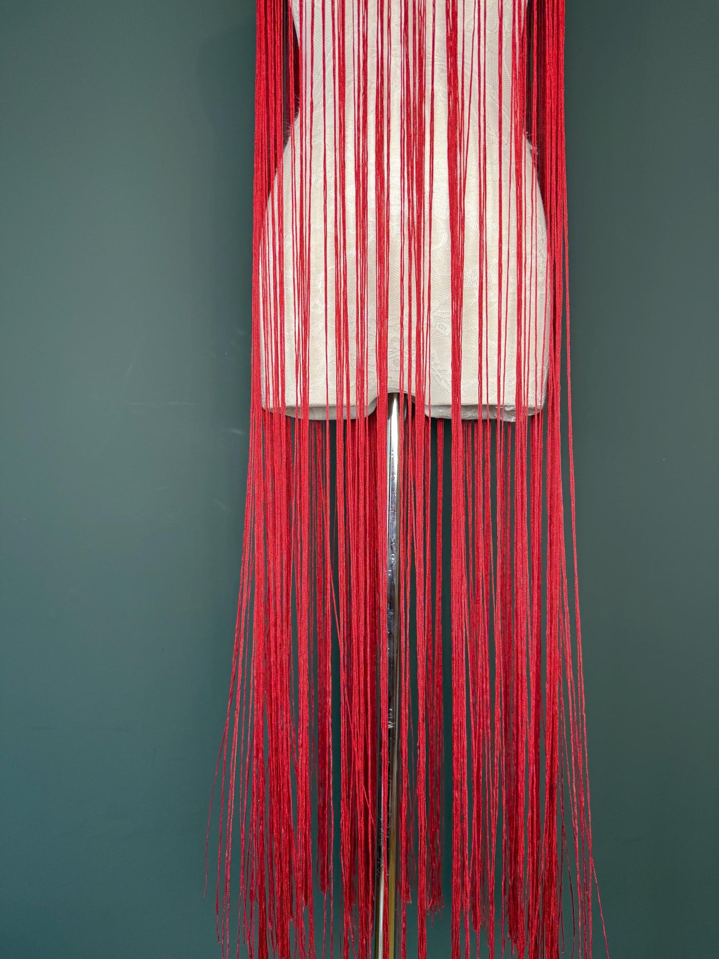 40” Wide Fringe Trim, 100cm Wide Fringe Trimming, High Quality, Dense High Quality Fringe, Deep Red, 27 Colours