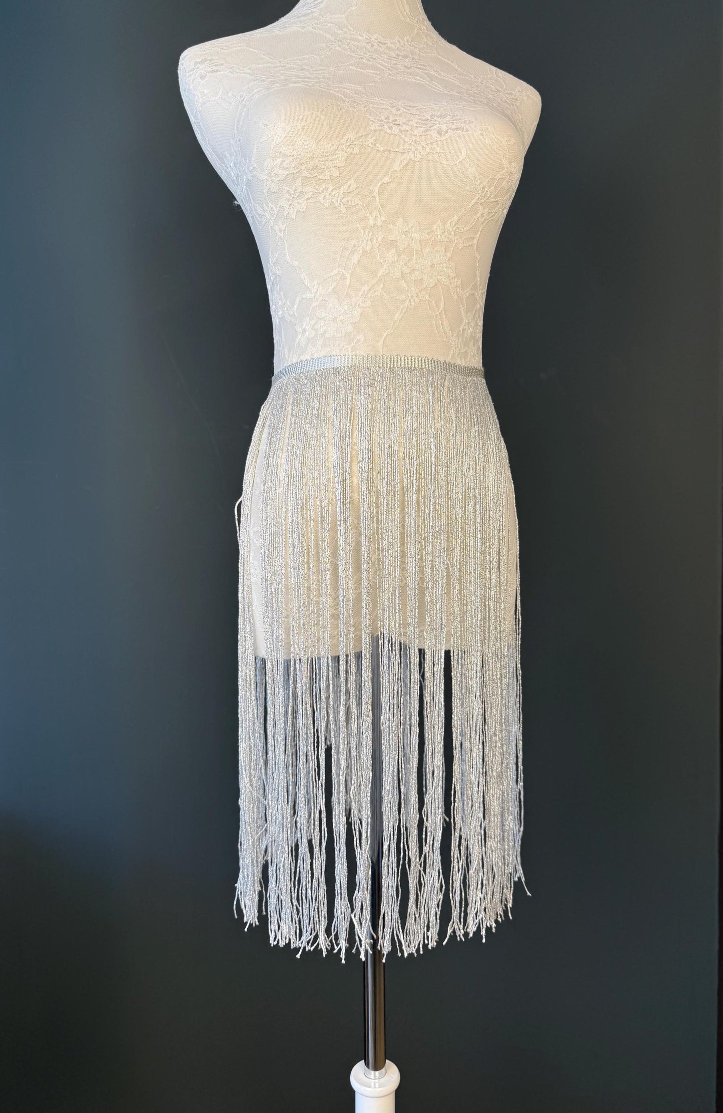 Extra Long Lurex Fringe Trim 67” Metallic Gold Silver for Costume Dance Dress Sewing