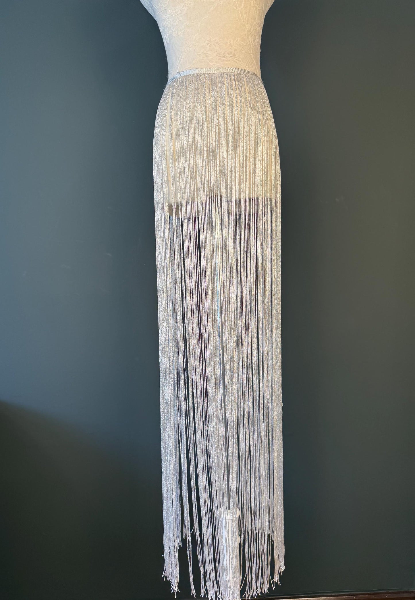 Extra Long Lurex Fringe Trim 67” Metallic Gold Silver for Costume Dance Dress Sewing