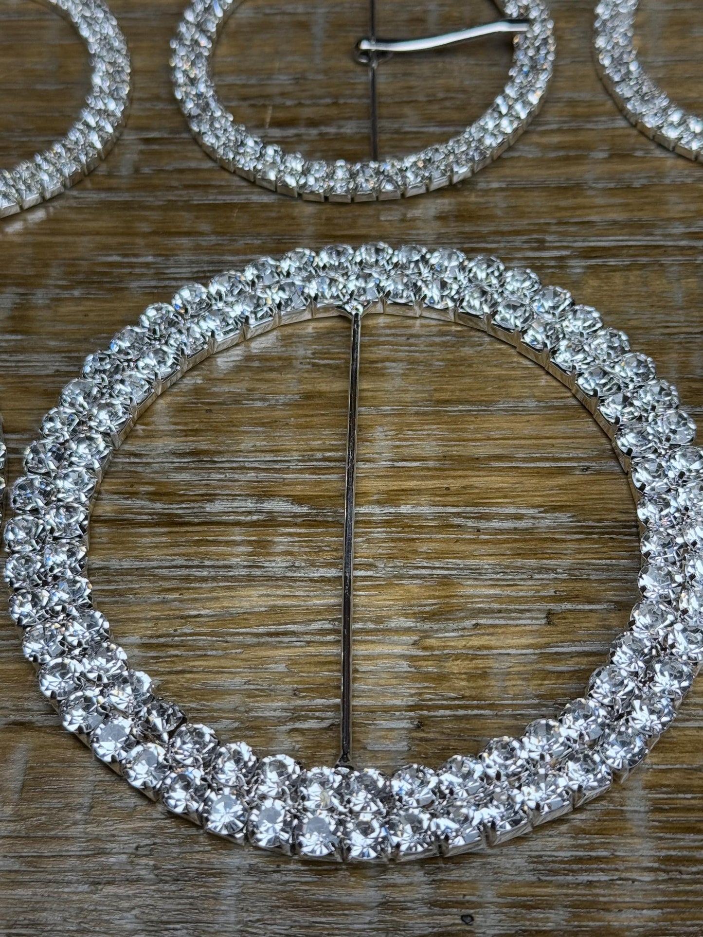 Rhinestone Buckle, Jewel, Diamanté Rhinestone, Silver, Buckle, Prong, Pin, 4 sizes, Bridal, Swimwear, Belt, Bags, Clothing, Premium Buckles