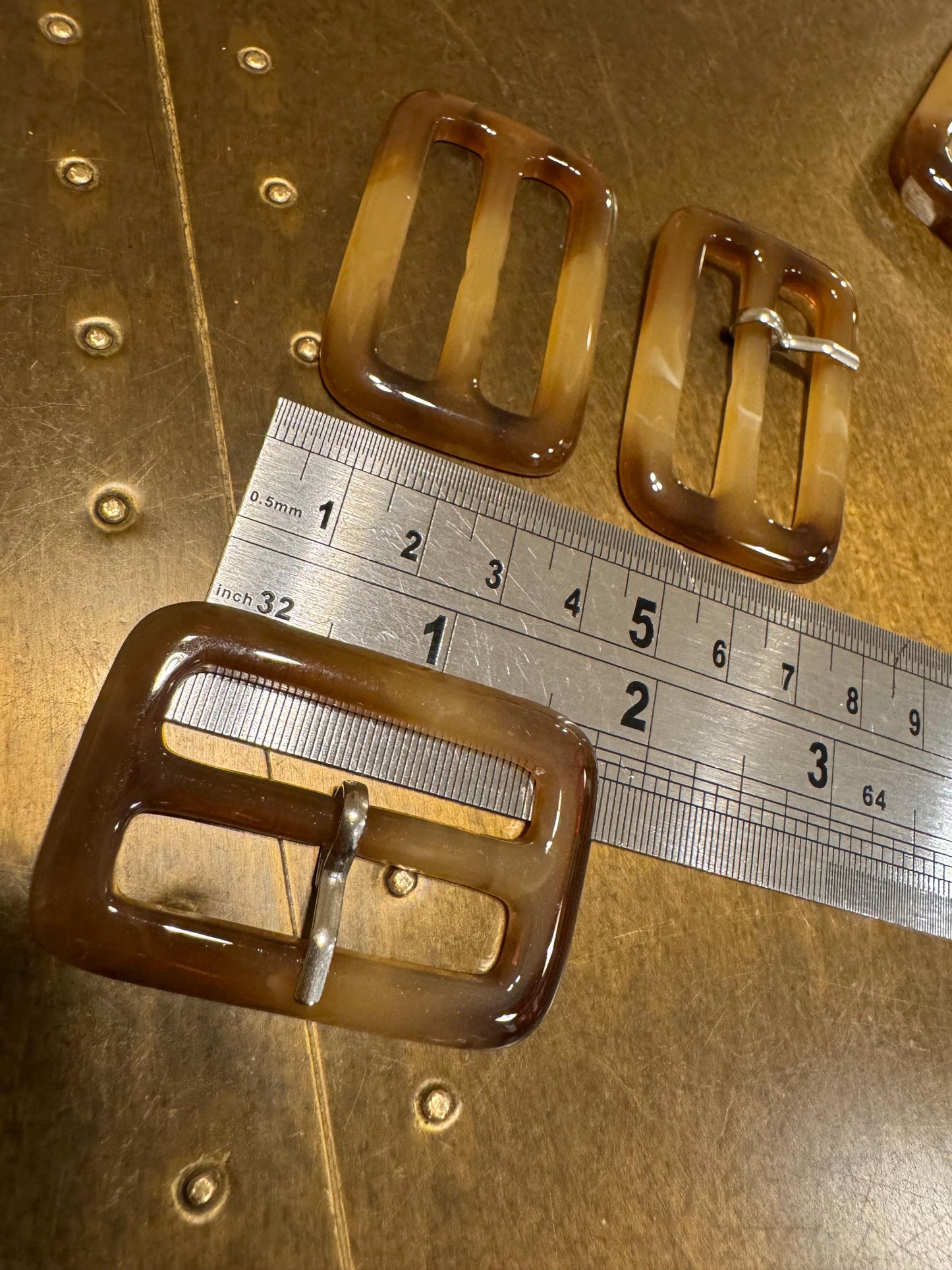 Buckles, Horn Buckles, Mock Tortoiseshell  Buckle, Round, Rectangle, Prong, Replacment Buckle, Dresses, Belts
