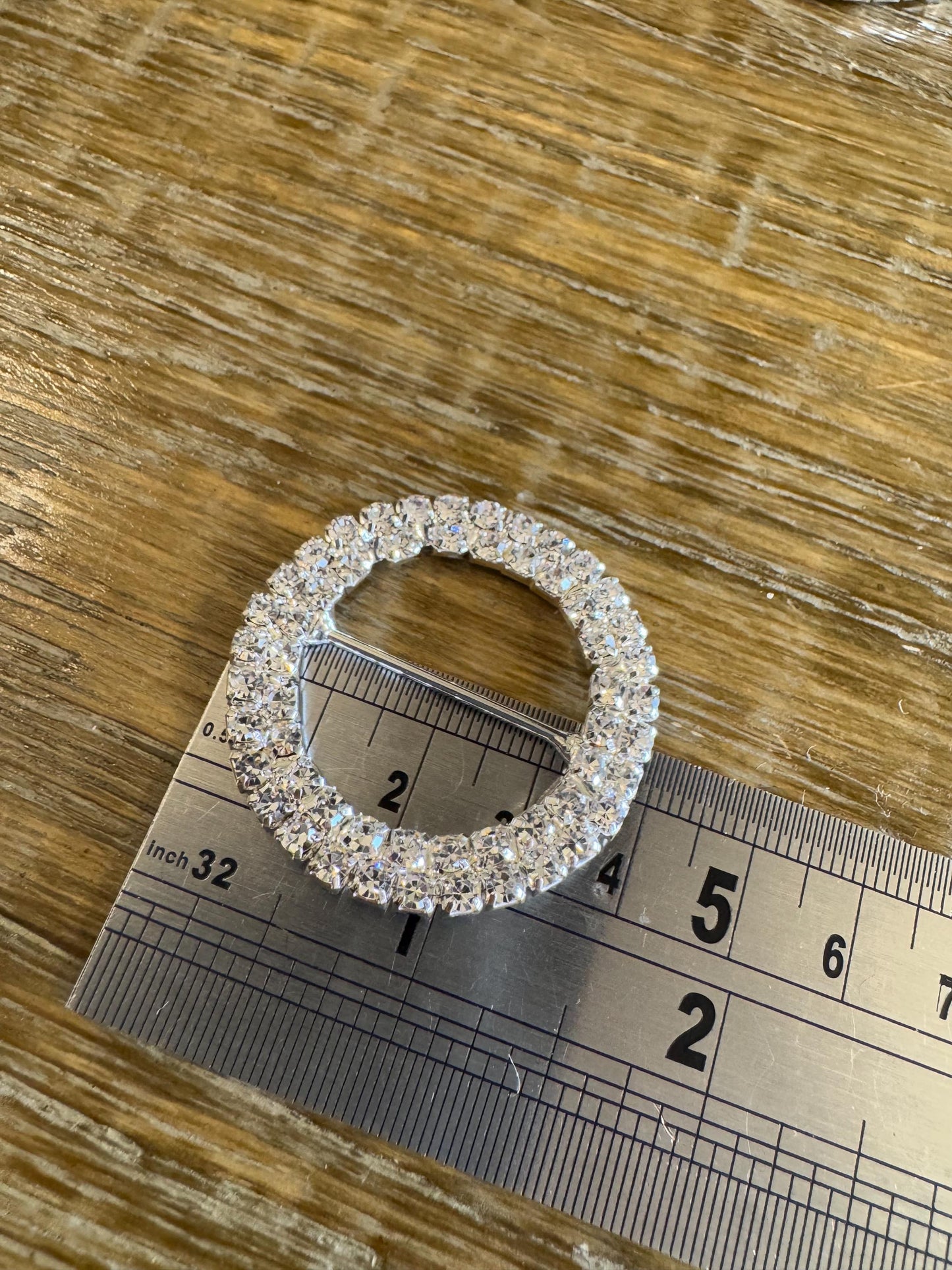 Rhinestone Buckle, Jewel, Diamanté Rhinestone, Silver, Buckle, Prong, Pin, 4 sizes, Bridal, Swimwear, Belt, Bags, Clothing, Premium Buckles