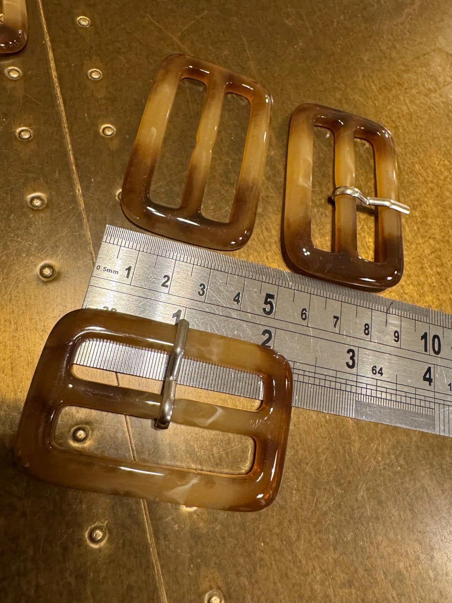 Buckles, Horn Buckles, Mock Tortoiseshell  Buckle, Round, Rectangle, Prong, Replacment Buckle, Dresses, Belts