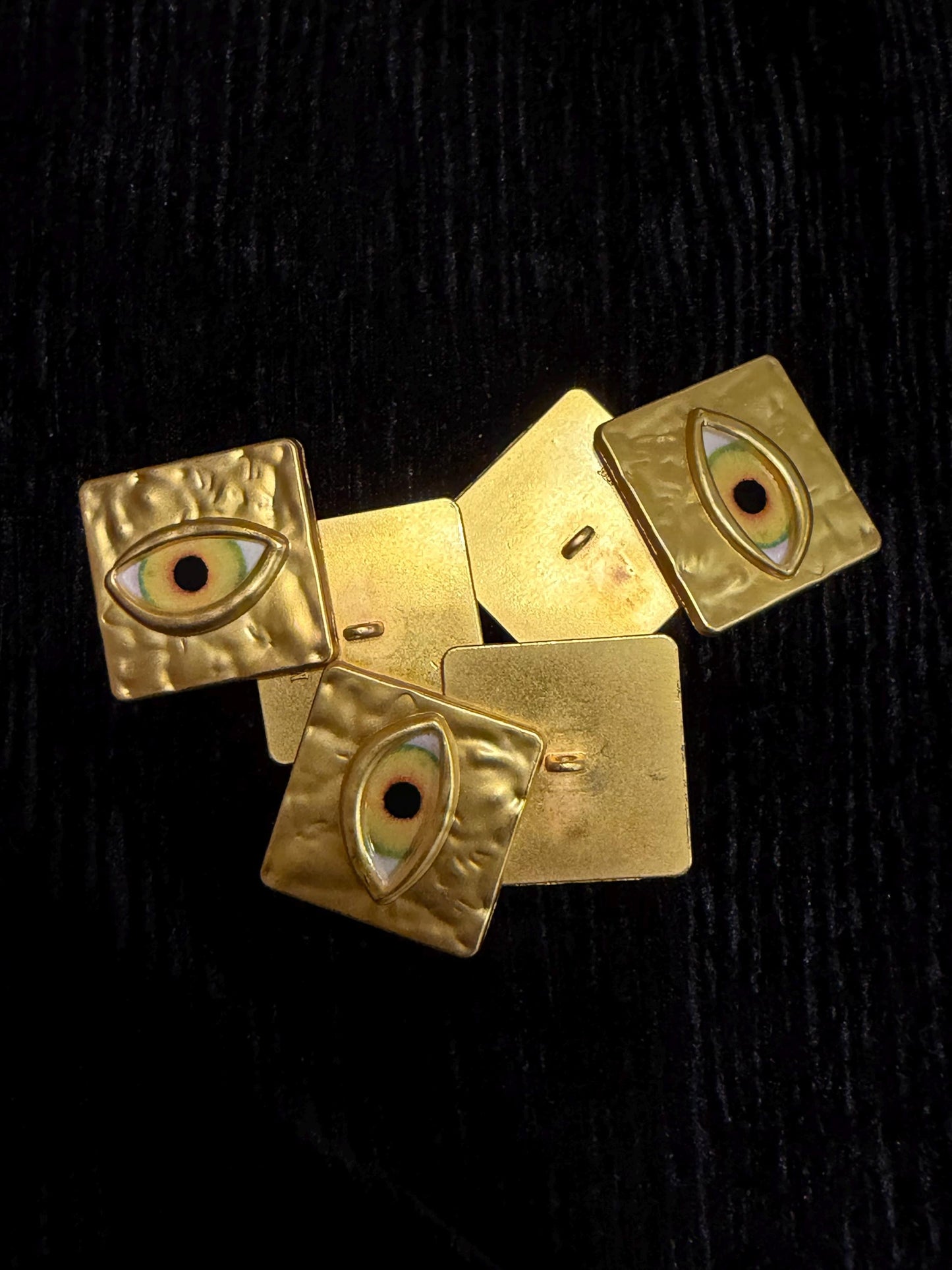 Buttons, Eye Buttons, Solid Metal Gold Colour, Smooth finish, 3cm / 30mm Size, Button, Gold Buttons