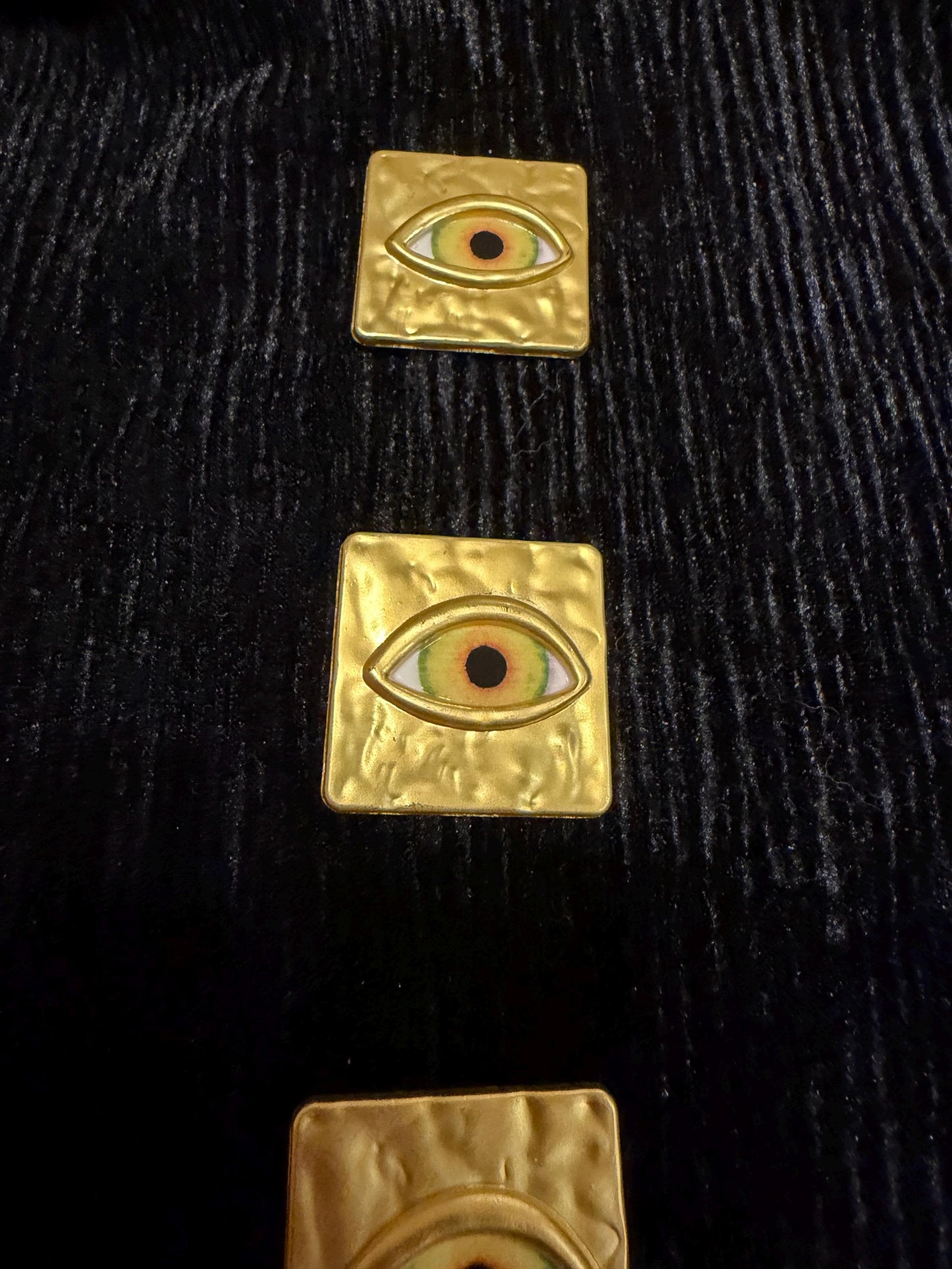Buttons, Eye Buttons, Solid Metal Gold Colour, Smooth finish, 3cm / 30mm Size, Button, Gold Buttons