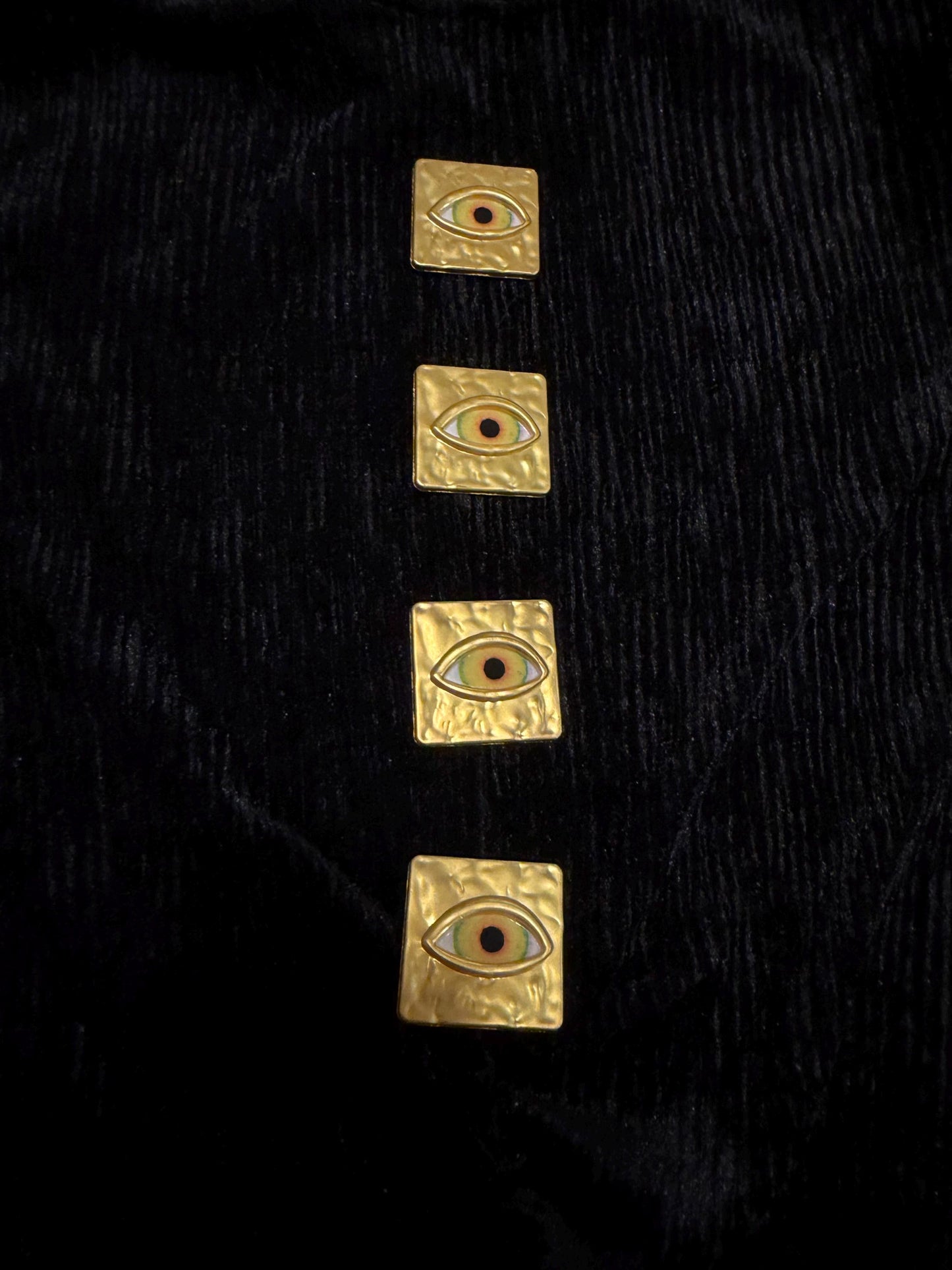 Buttons, Eye Buttons, Solid Metal Gold Colour, Smooth finish, 3cm / 30mm Size, Button, Gold Buttons