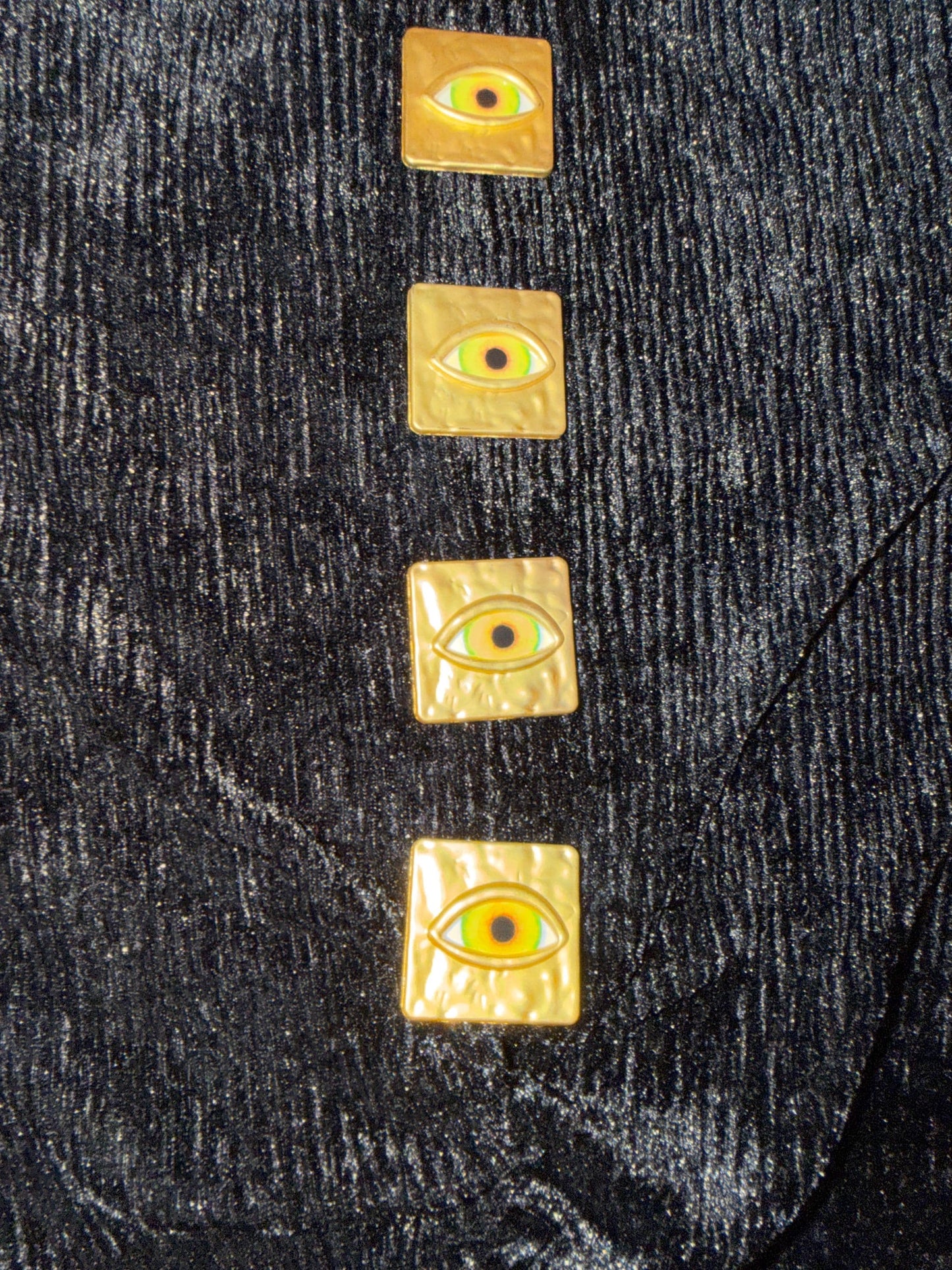 Buttons, Eye Buttons, Solid Metal Gold Colour, Smooth finish, 3cm / 30mm Size, Button, Gold Buttons