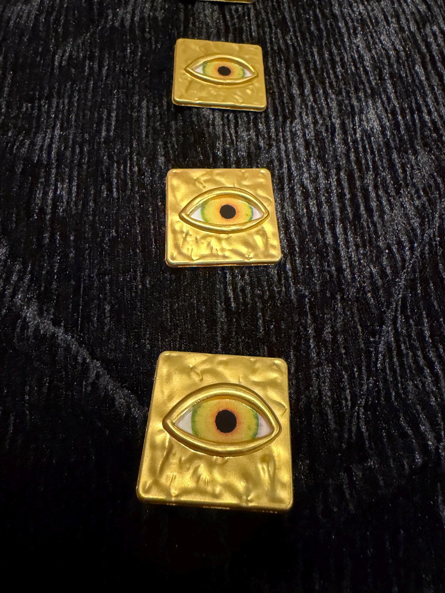 Buttons, Eye Buttons, Solid Metal Gold Colour, Smooth finish, 3cm / 30mm Size, Button, Gold Buttons