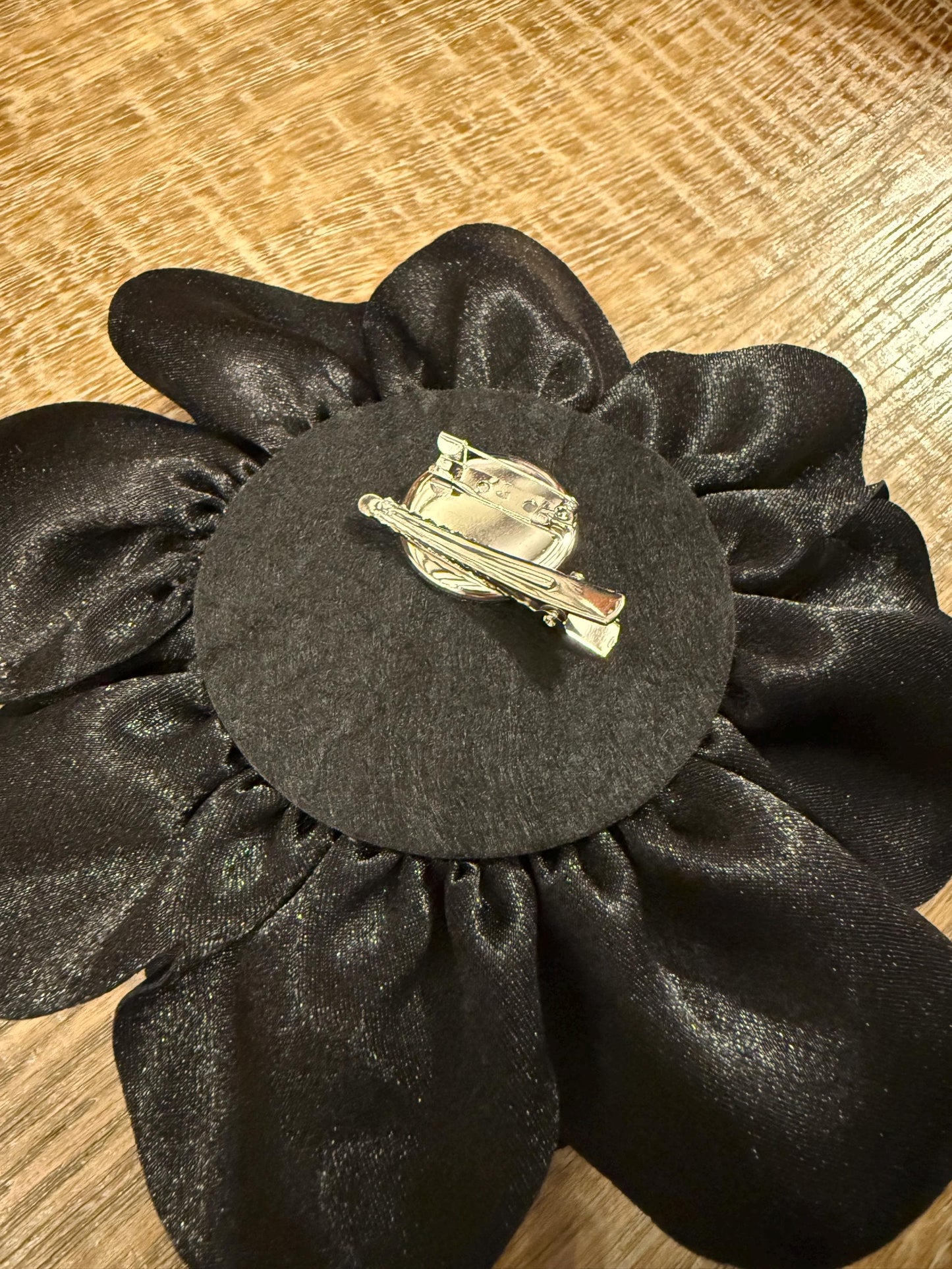 Large 3D Corsage Flower, Luxurious Satin Fabric, 12 Colours, 20cm, 8” Wide, Pin on Corsage, Bridal, Clothing, Dress, Hair, Wedding, Race Day