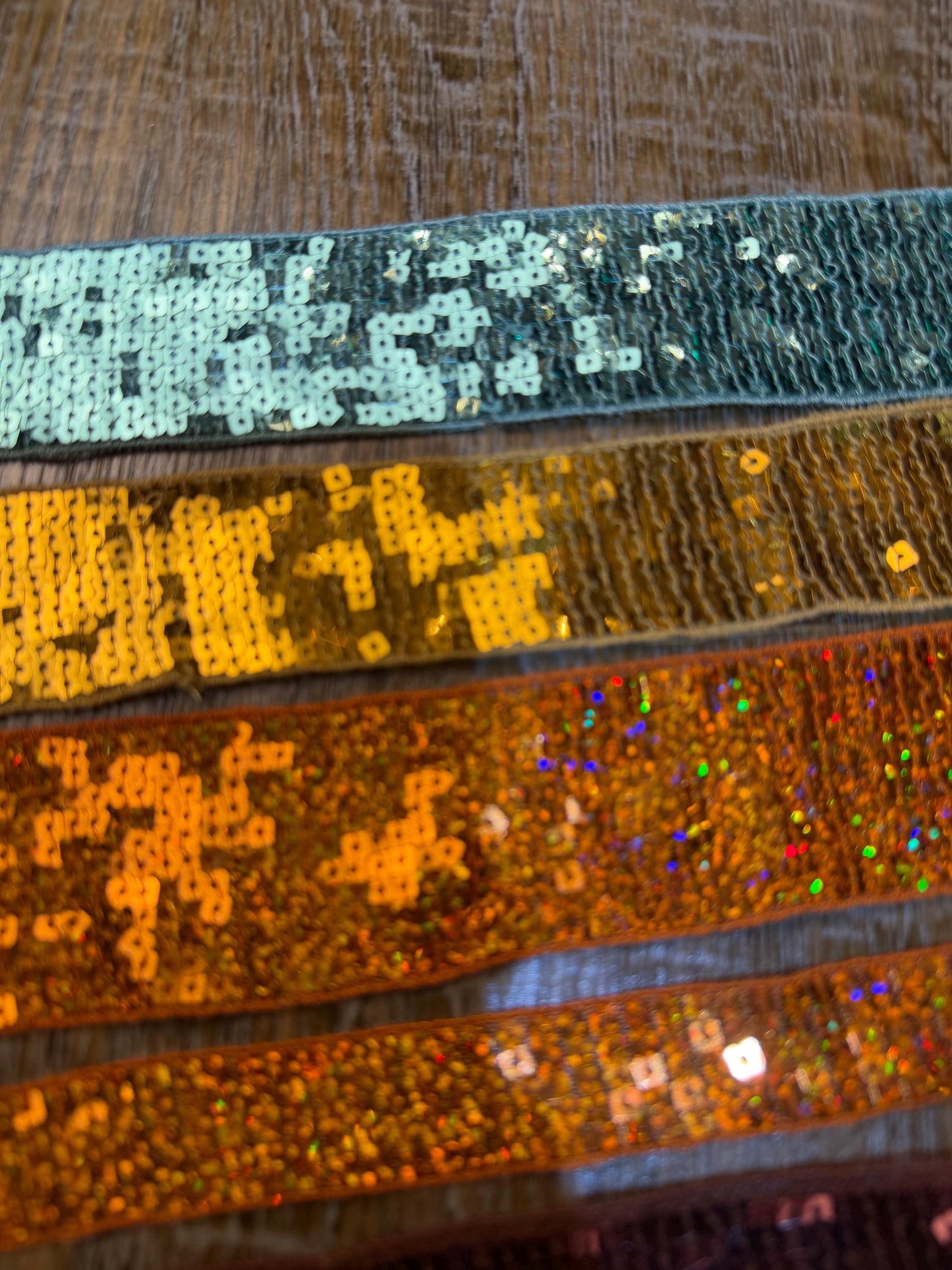 Sequins, Colours, Sequins tape, 2.3cm, 4.6cm