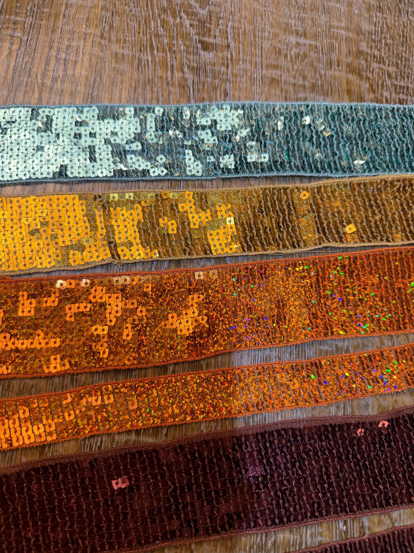 Sequins, Colours, Sequins tape, 2.3cm, 4.6cm