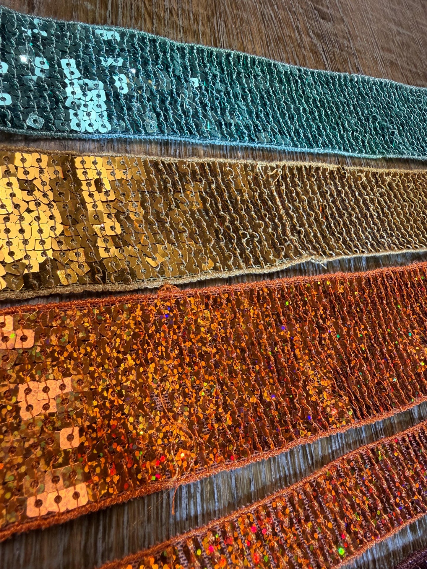 Sequins, Colours, Sequins tape, 2.3cm, 4.6cm