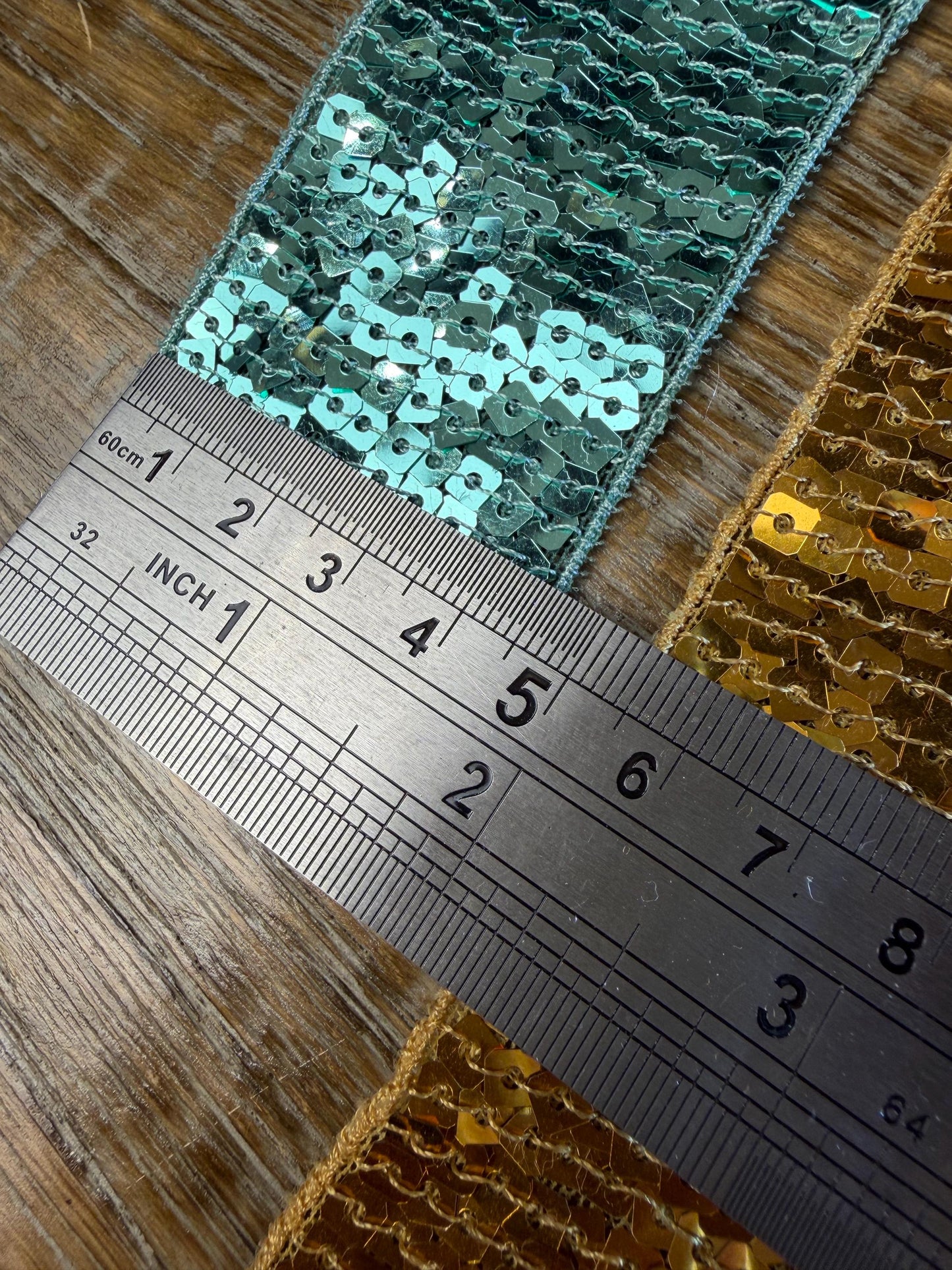Sequins, Colours, Sequins tape, 2.3cm, 4.6cm