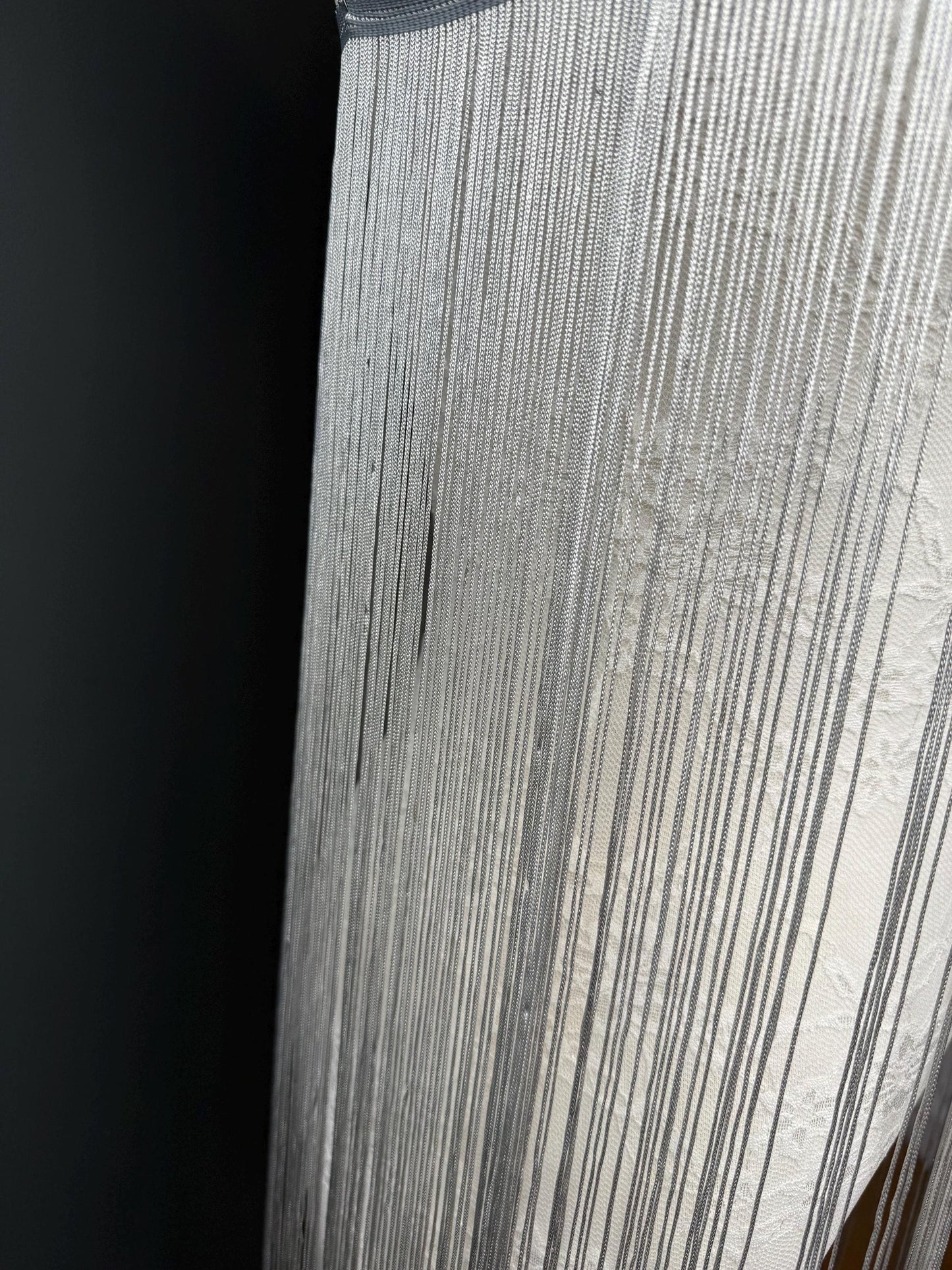 Silver 40" 100cm Length Dense Fringe Trim, 27 Colour Options