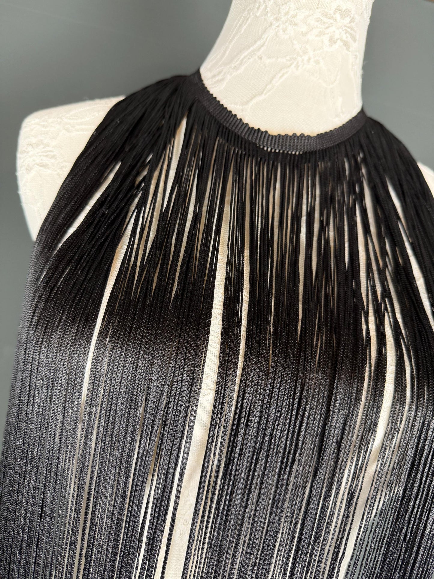 67" Dense Fringe Trim Black, 4 Colour Options