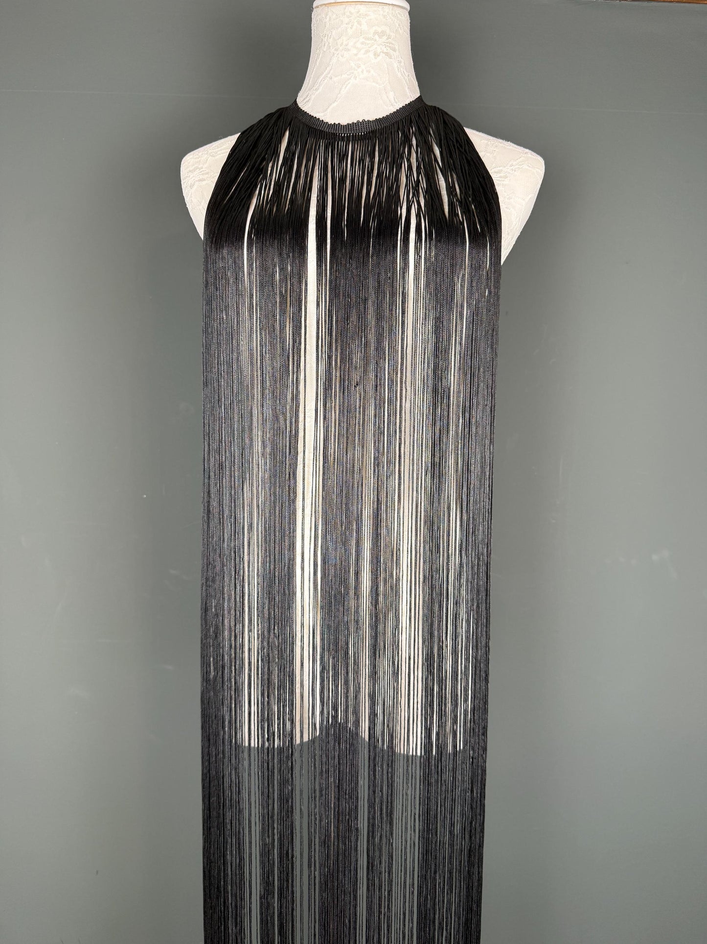 67" Dense Fringe Trim Black, 4 Colour Options