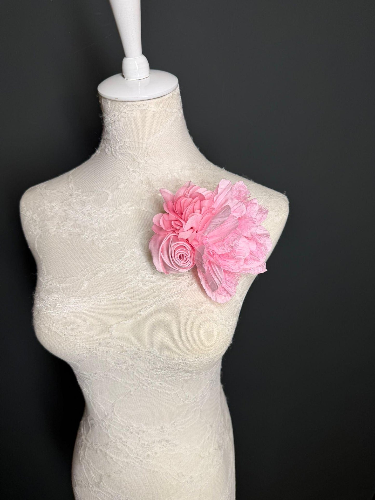 Large Corsage Flower, Pink, 9 colours, 5.5” 14cm Wide
