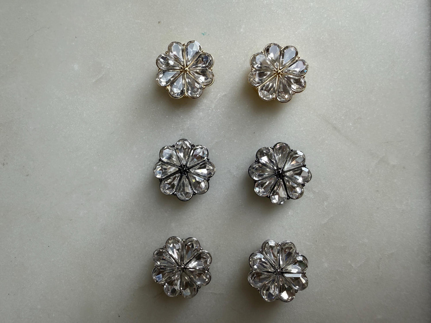 Jewel Button Covers for Shirts (Fits up to 18L), Bridal & Wedding Shirt Accessories