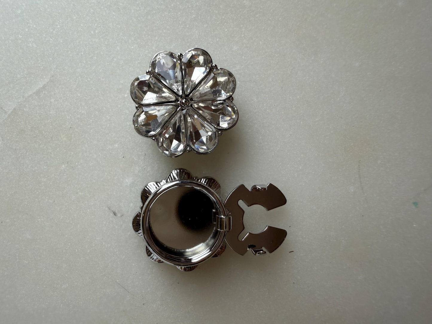 Jewel Button Covers for Shirts (Fits up to 18L), Bridal & Wedding Shirt Accessories