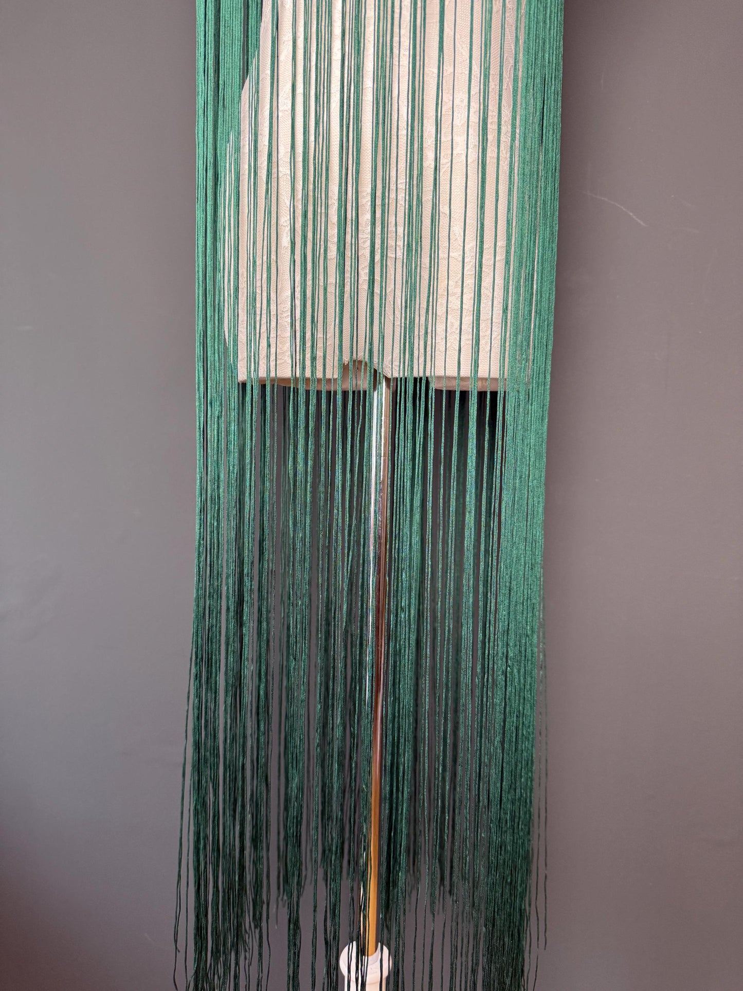 40" Wide Dense Fringe Trim, Forest Green, 27 Colour Options
