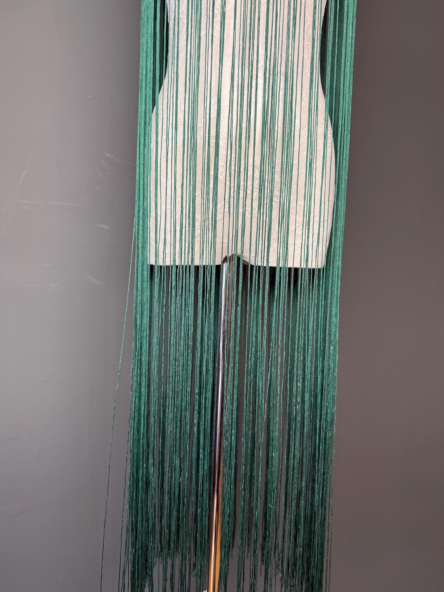 40" Wide Dense Fringe Trim, Forest Green, 27 Colour Options