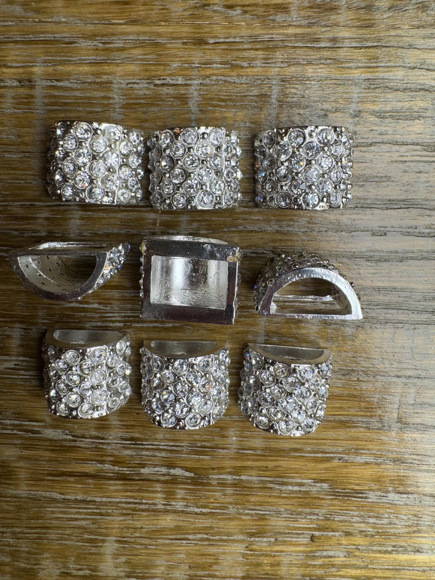 2” Rhinestone Buckle, Silver Diamanté Buckle, 2” Buckle, 5cm Round, Slider Buckle, Belt Buckle, Tube Buckle
