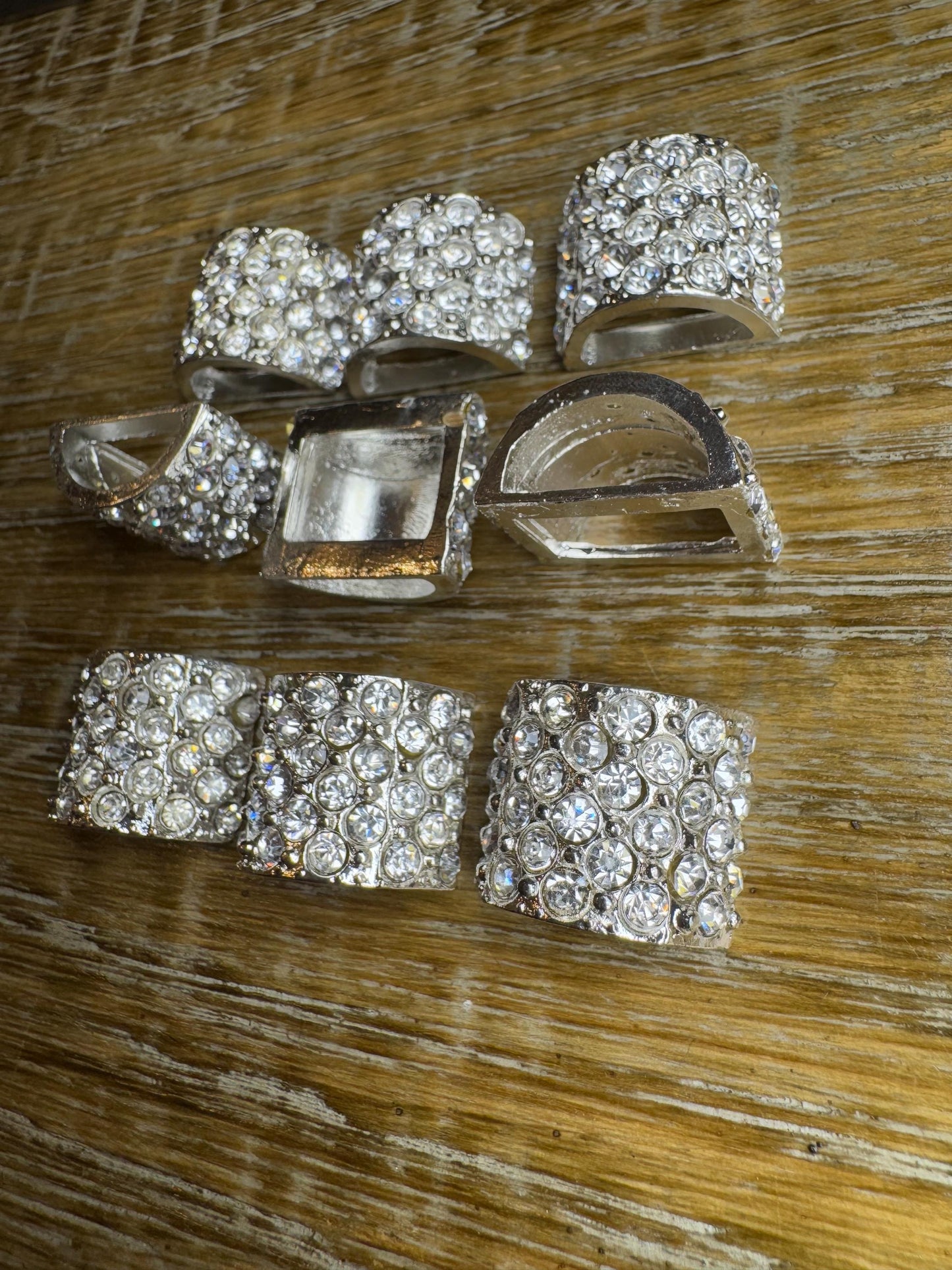 2” Rhinestone Buckle, Silver Diamanté Buckle, 2” Buckle, 5cm Round, Slider Buckle, Belt Buckle, Tube Buckle