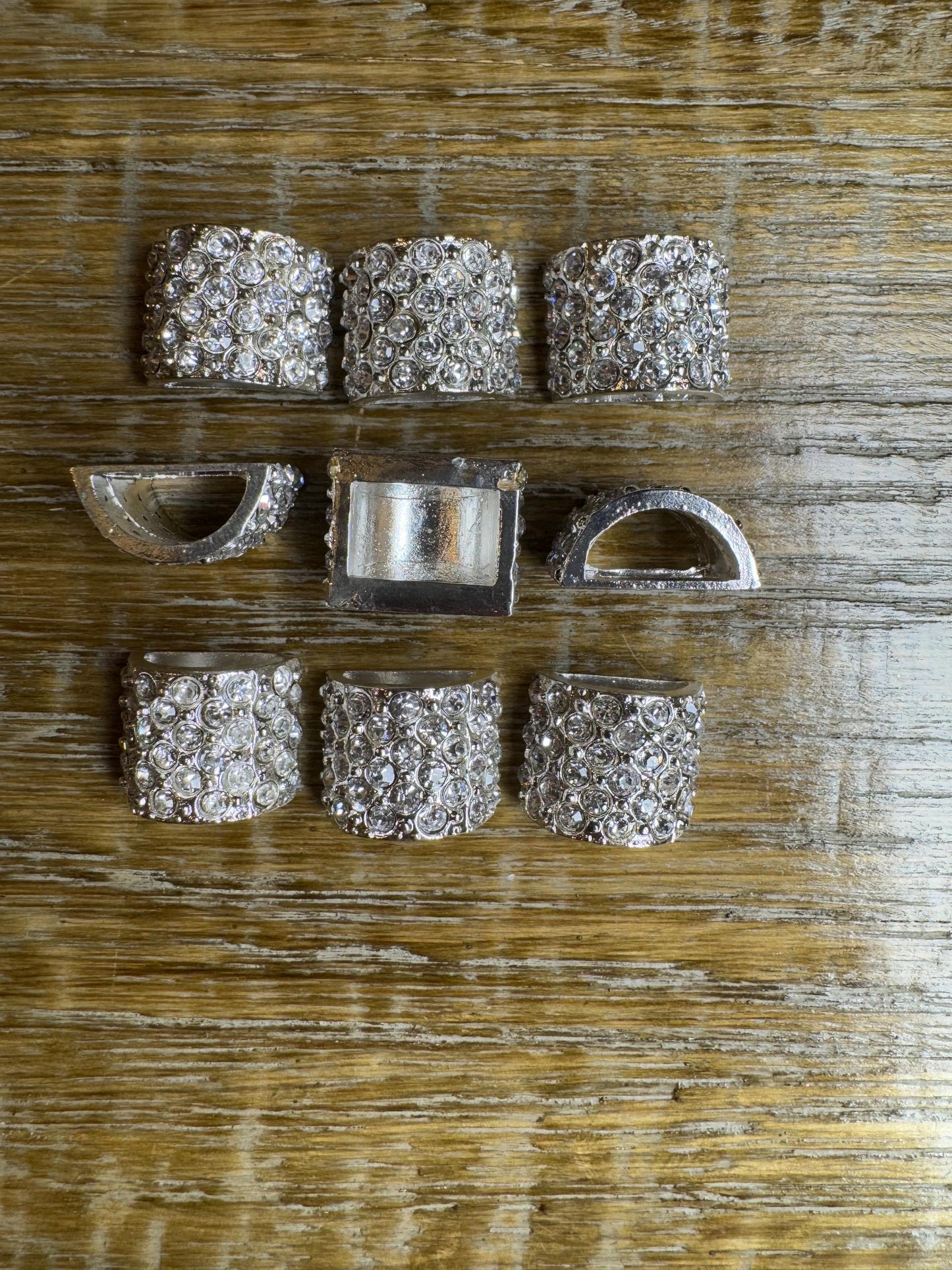 2” Rhinestone Buckle, Silver Diamanté Buckle, 2” Buckle, 5cm Round, Slider Buckle, Belt Buckle, Tube Buckle