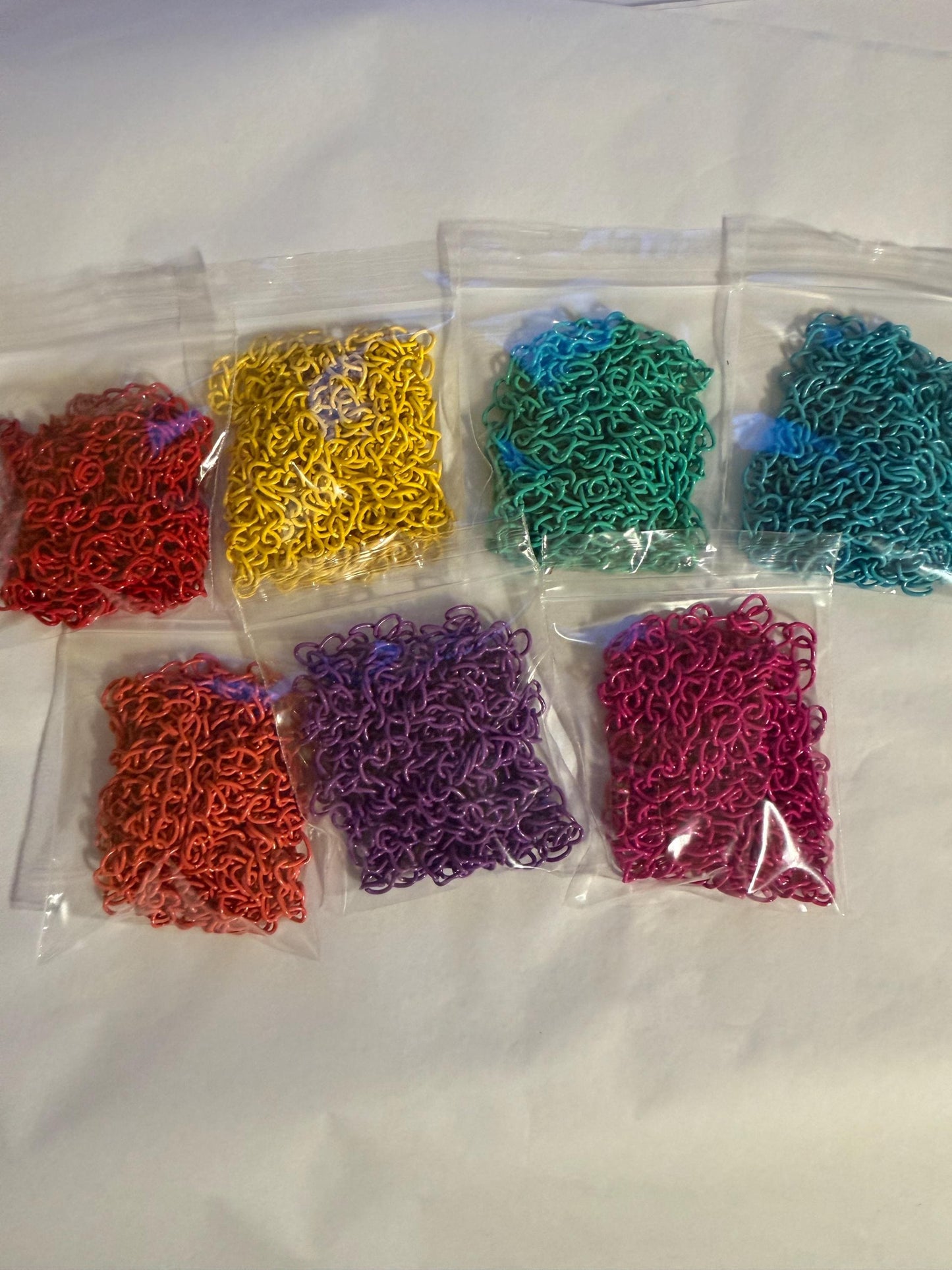 Metal Chain, Rainbow Colours, 5mm Light Weight Chain, Aluminium Chain, Purple, Pink, Red, Blue, Yellow, Green, Orange, Chain, Strong chain
