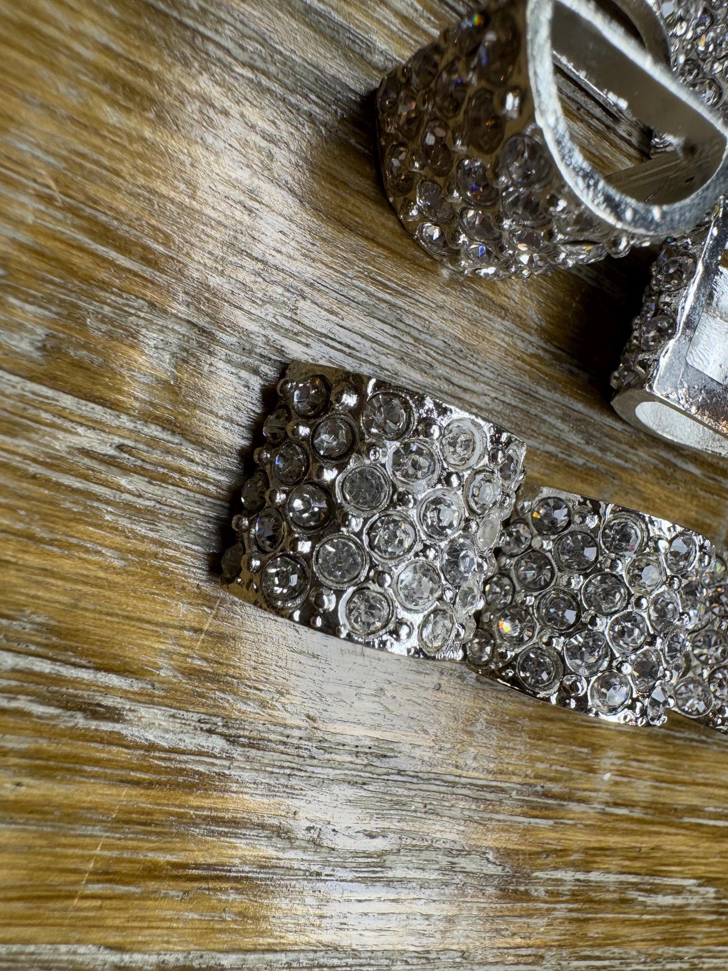 2” Rhinestone Buckle, Silver Diamanté Buckle, 2” Buckle, 5cm Round, Slider Buckle, Belt Buckle, Tube Buckle