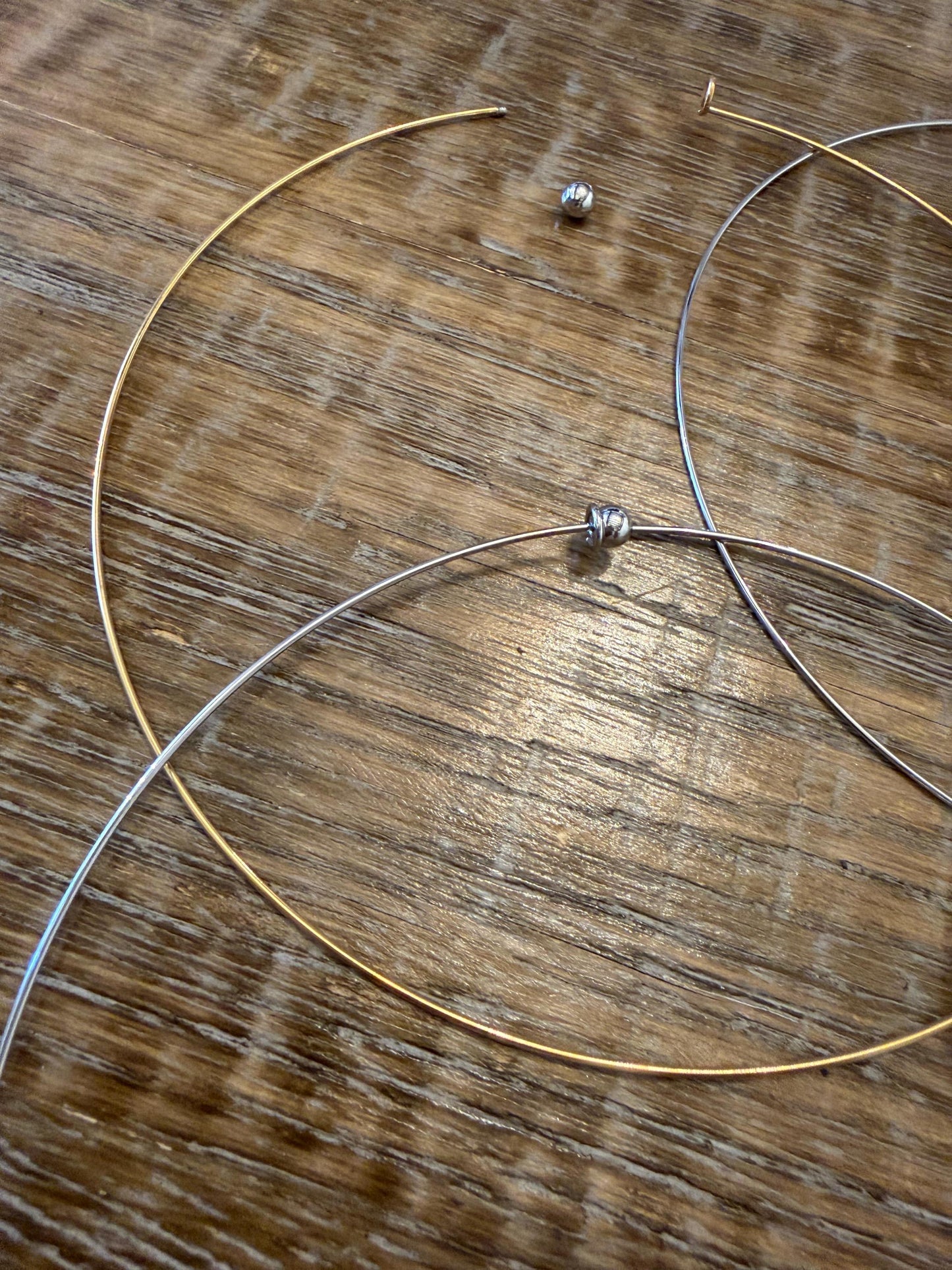 Stainless Steel, Neck wire choker - Silver & Gold, 15cm, 6” Elegant, Festvial, Gift, Dress Accessory