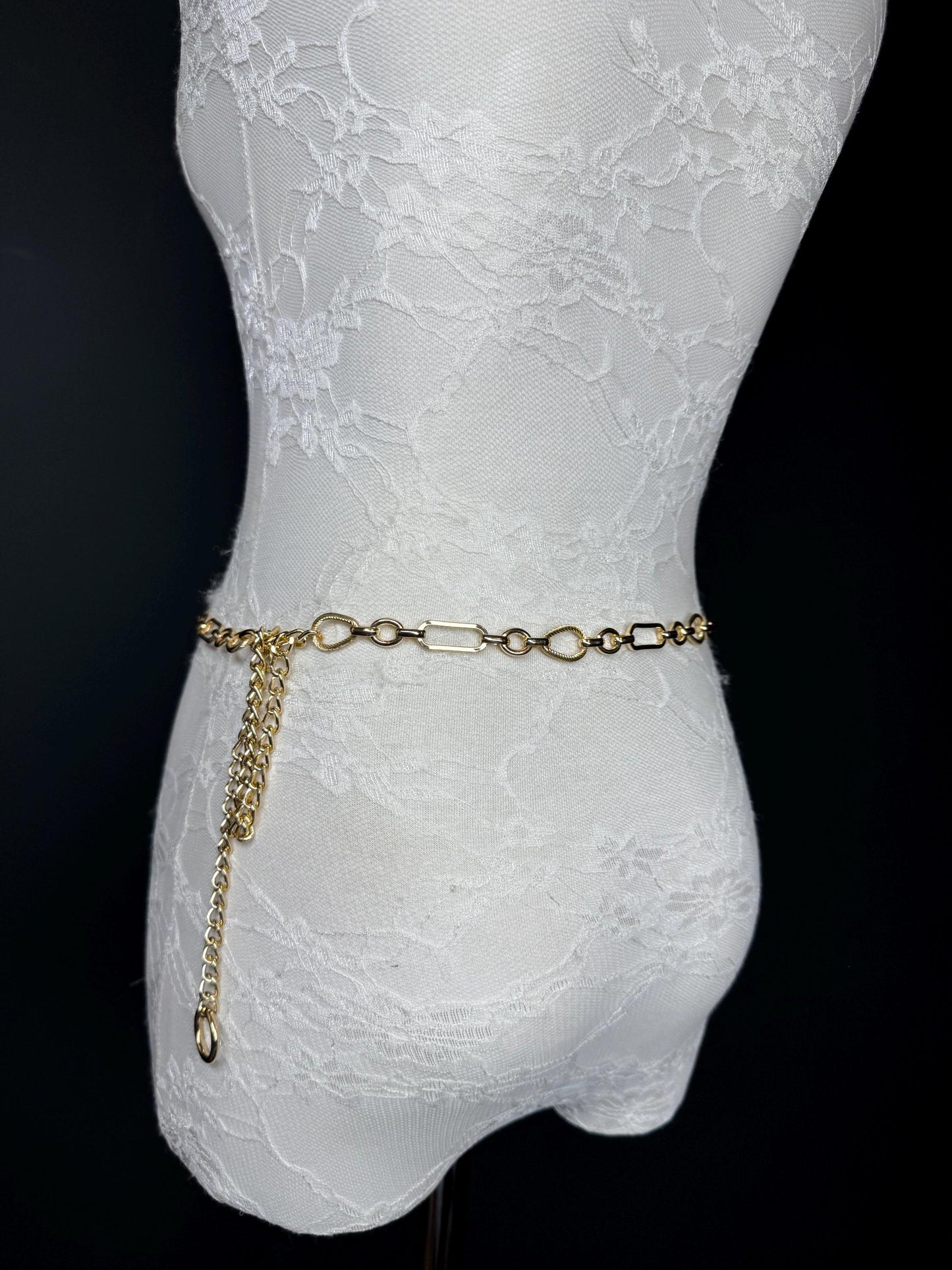 X-Long Belt, Gold, Silver Metal Chain Belt, Chain Belt, Vintage Style Belt, Beads, Fashion Belt, Gift, Quality Belt, Elegant, Swimwear Belt