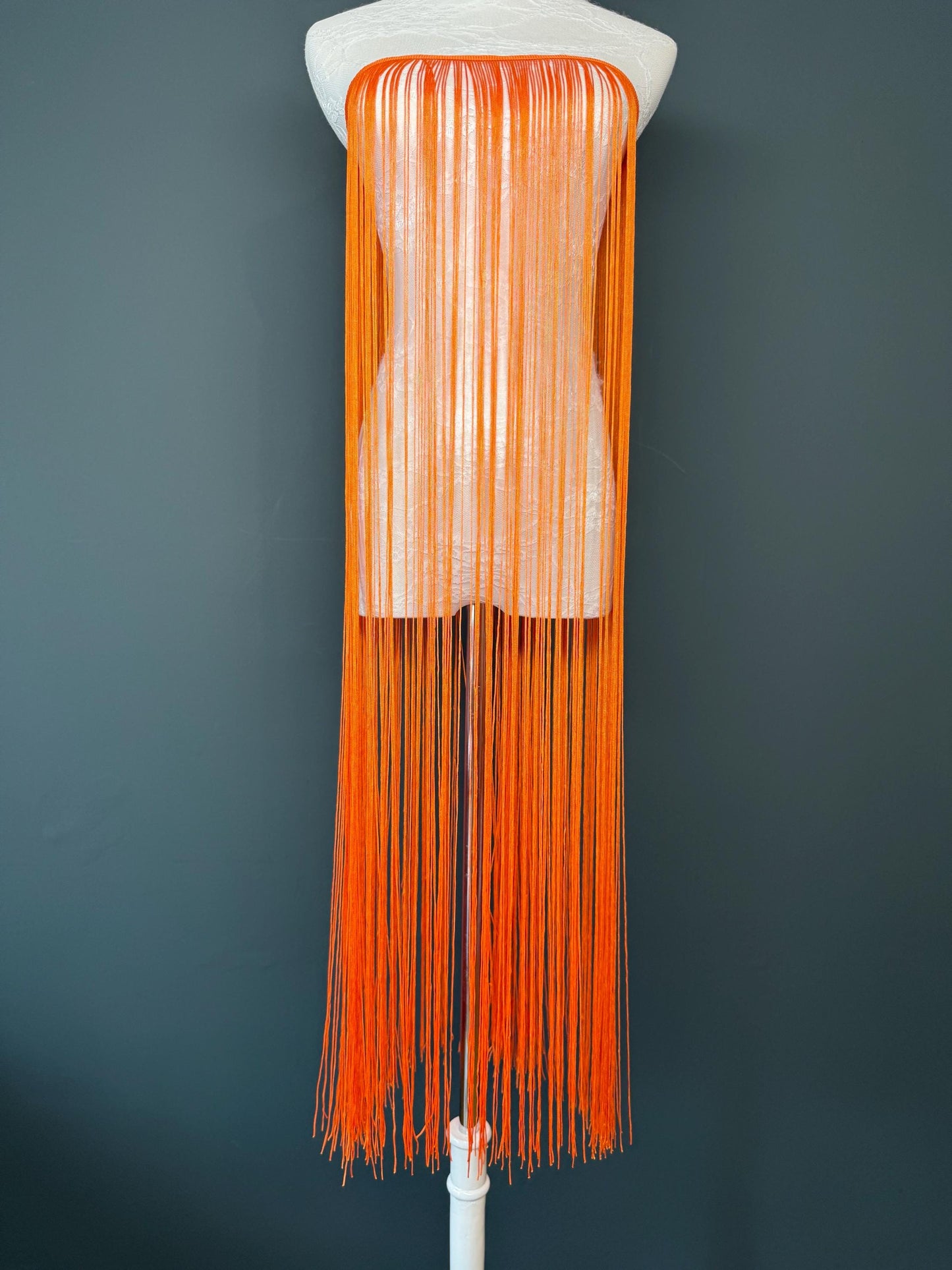 40” Wide Fringe Trim, 100cm Wide Fringe Trimming, High Quality, Dense High Quality Fringe, Orange, 27 Colours
