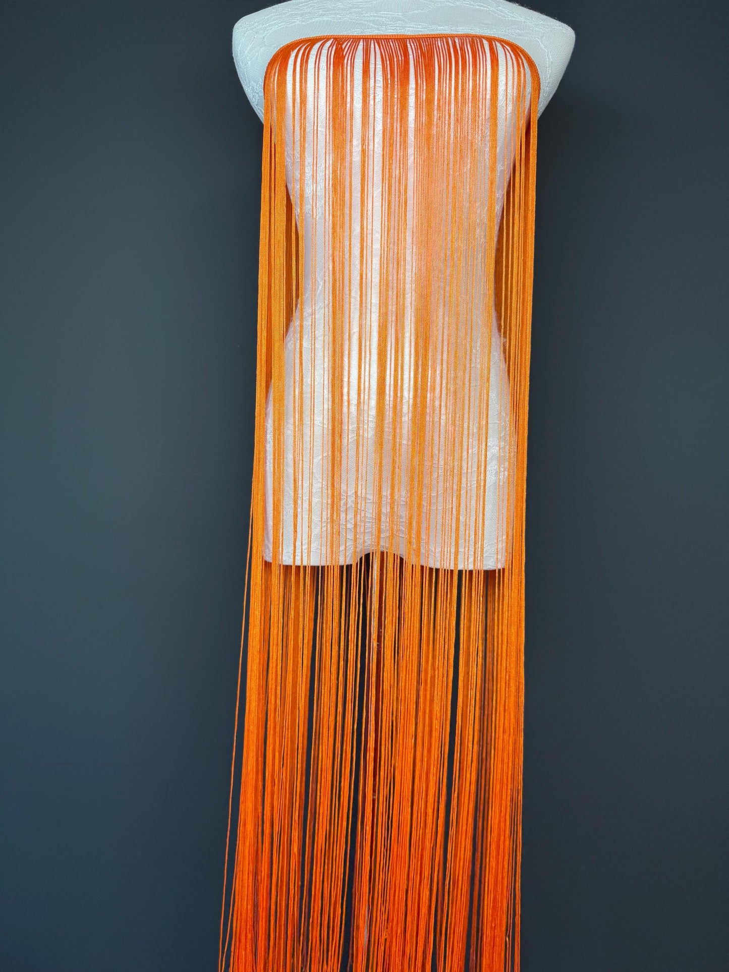 40” Wide Fringe Trim, 100cm Wide Fringe Trimming, High Quality, Dense High Quality Fringe, Orange, 27 Colours