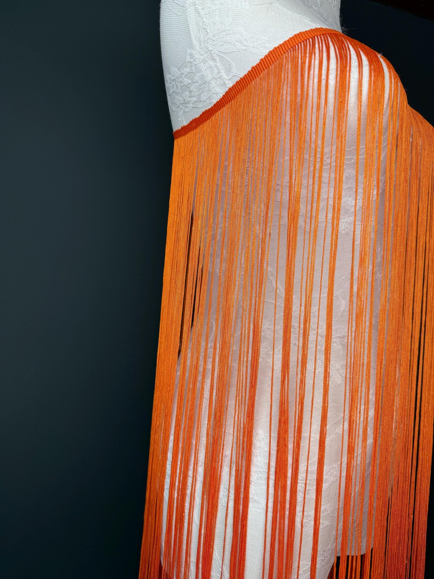 40” Wide Fringe Trim, 100cm Wide Fringe Trimming, High Quality, Dense High Quality Fringe, Orange, 27 Colours