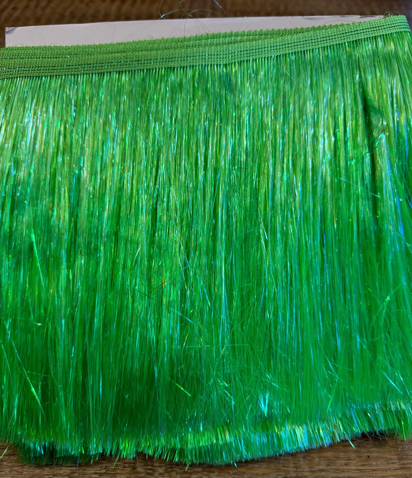 8” Wide Pearlescent Hot Pink Tinsel Fringe, 9 colours
