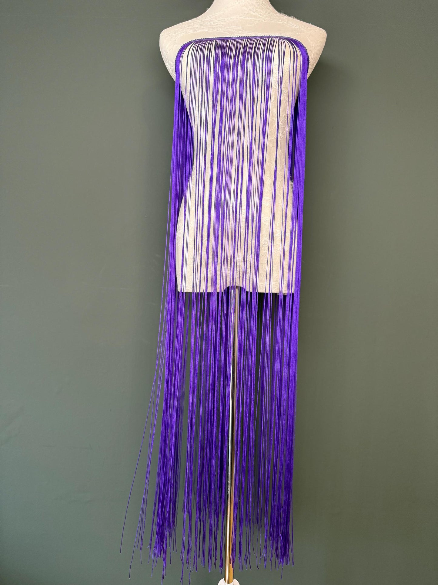 40” Wide Fringe Trim, 100cm Wide Fringe Trimming, High Quality, Dense High Quality Fringe, Purple, 27 Colours