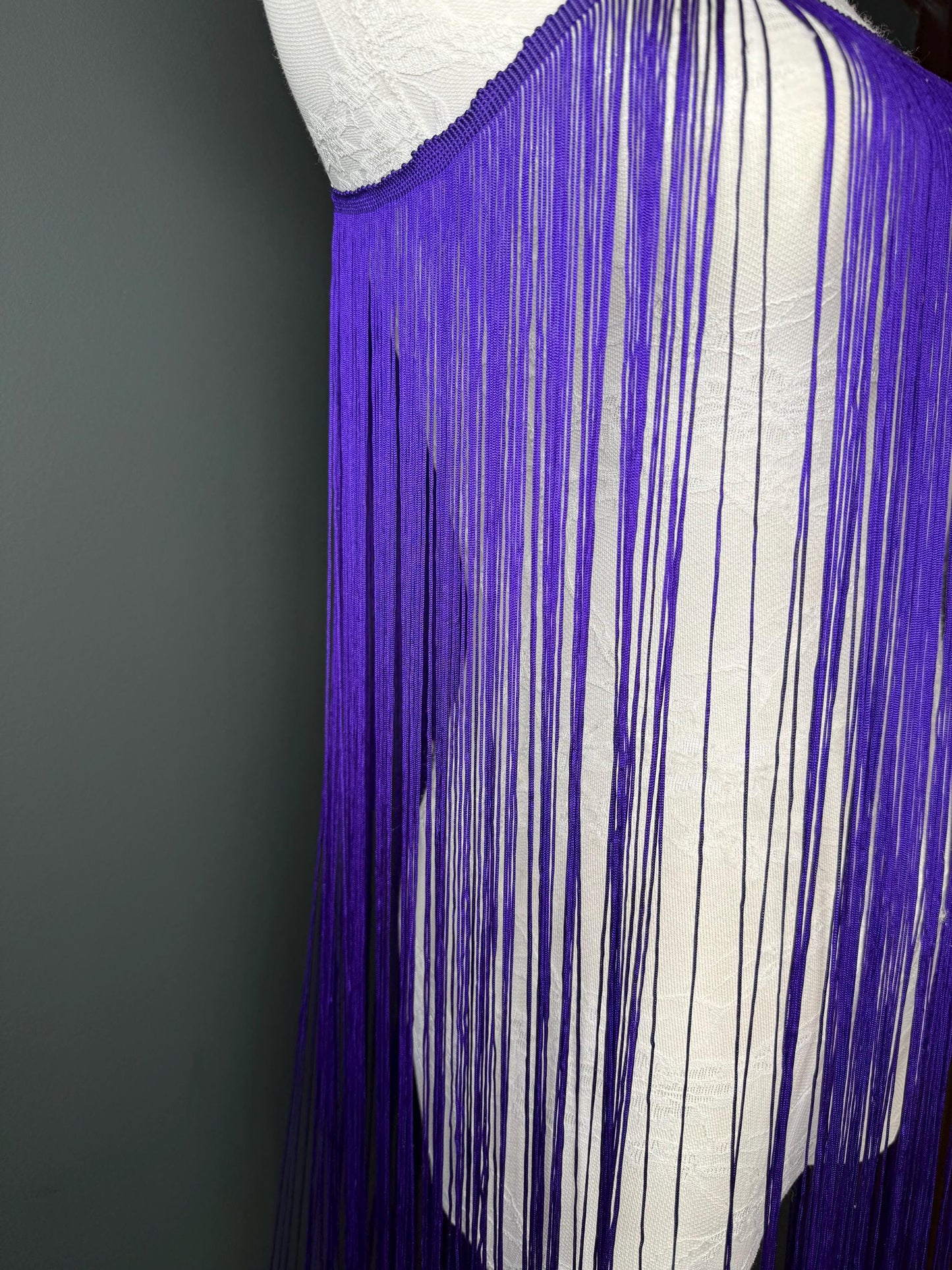 40” Wide Fringe Trim, 100cm Wide Fringe Trimming, High Quality, Dense High Quality Fringe, Purple, 27 Colours