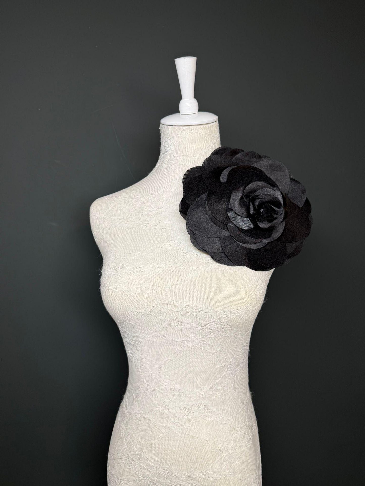 Large Corsage Flower, Peach, 5 colours, 8.5” Wide, 21cm