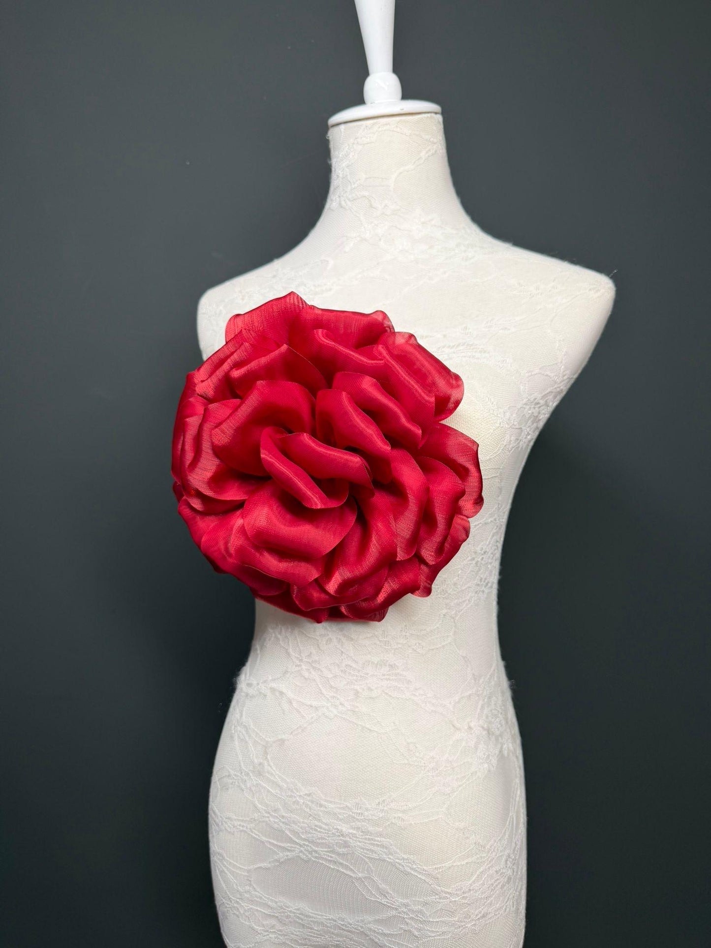 Oversized Large Corsage Flower, Red, 7 colours, 8.5” Wide, 21cm